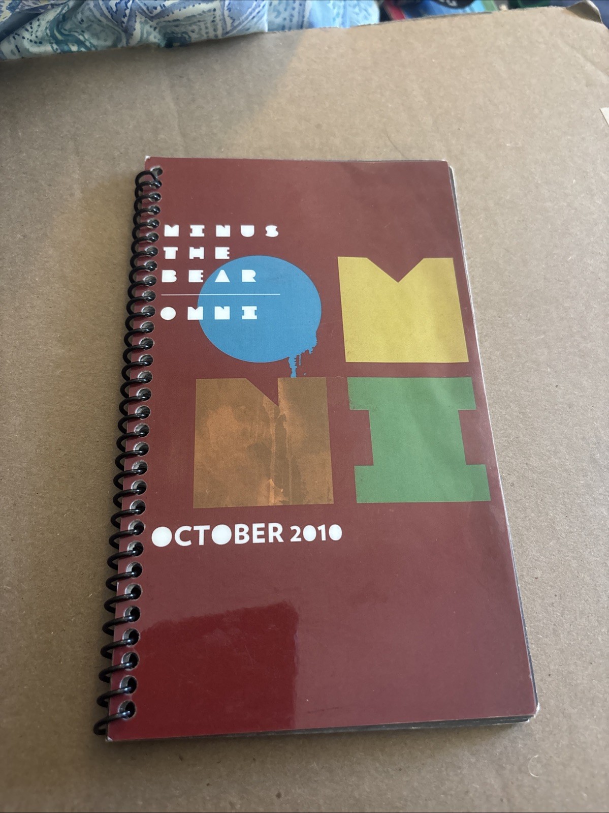 *MINUS THE BEAR* Omni Tour Itinerary Book, 2010