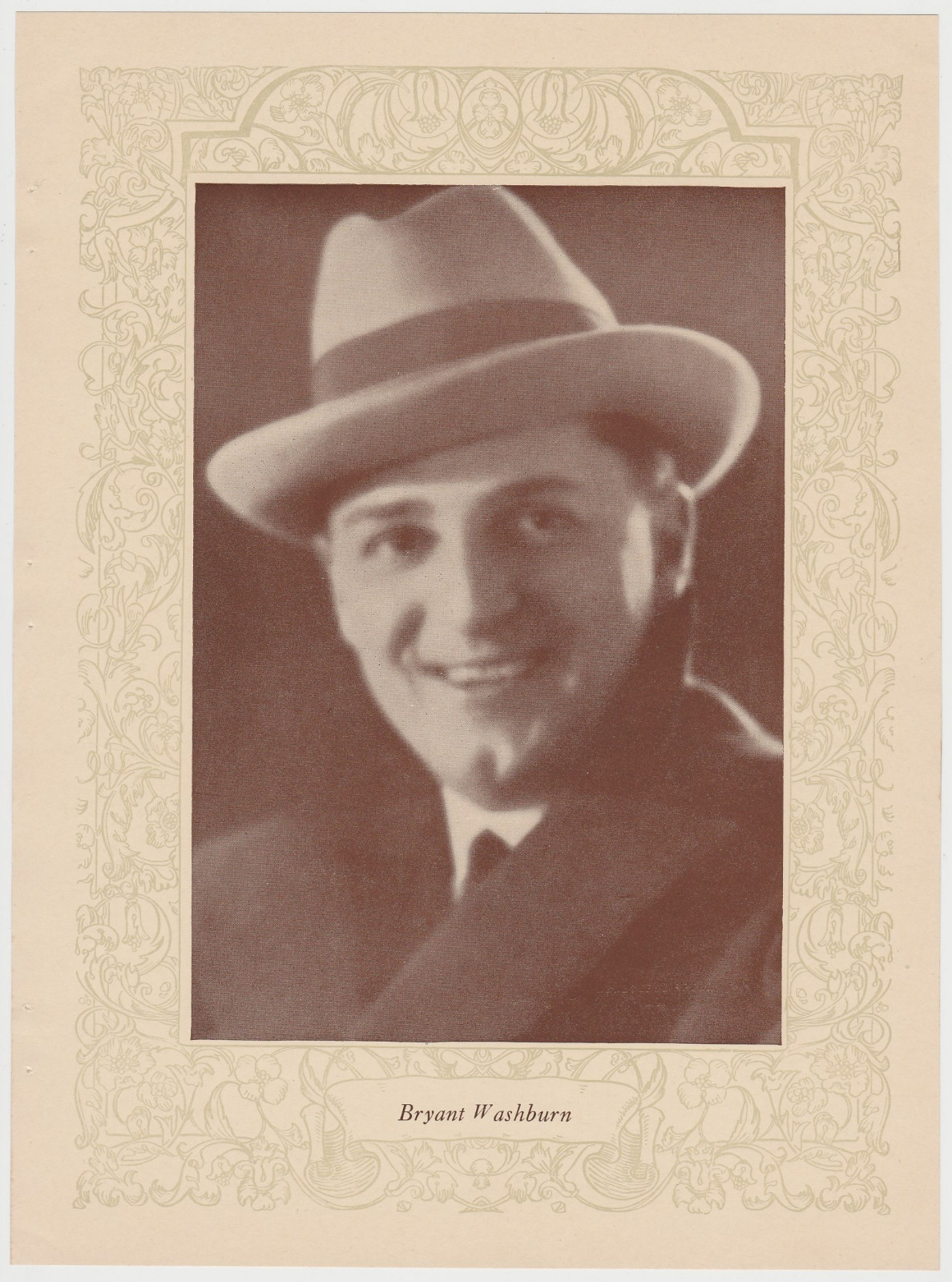Bryant Washburn 1923 MPDA Popular Film Folk 8 X 10.75 Printed Photo