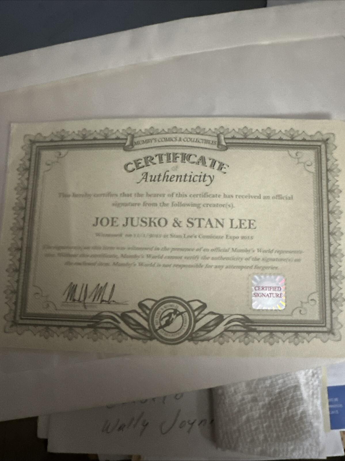 MARS ATTACKS 2013 COMIKAZE STAN STRIKES LEE JUSKO SIGNED AUTOGRAPHED A/P LITHO