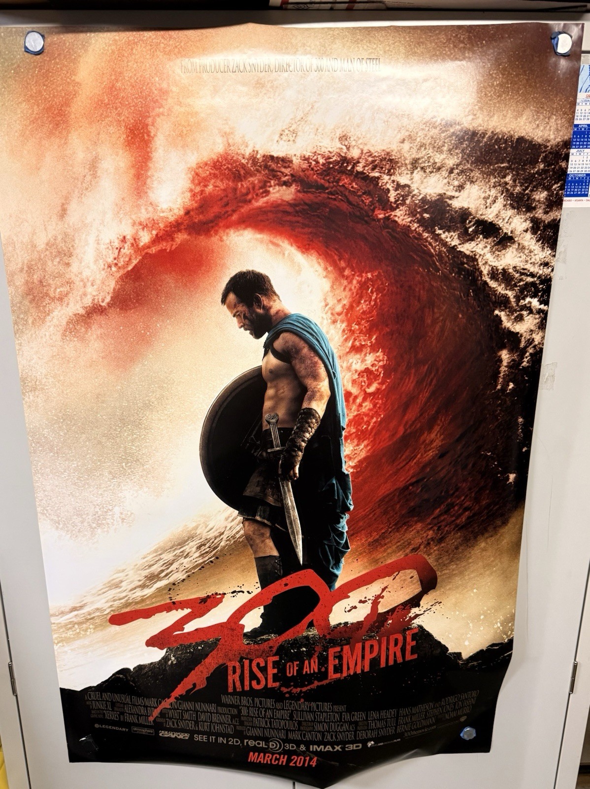 Original 300 Rise of an Empire Movie Poster 2014 27×40 DS Double Sided Rolled