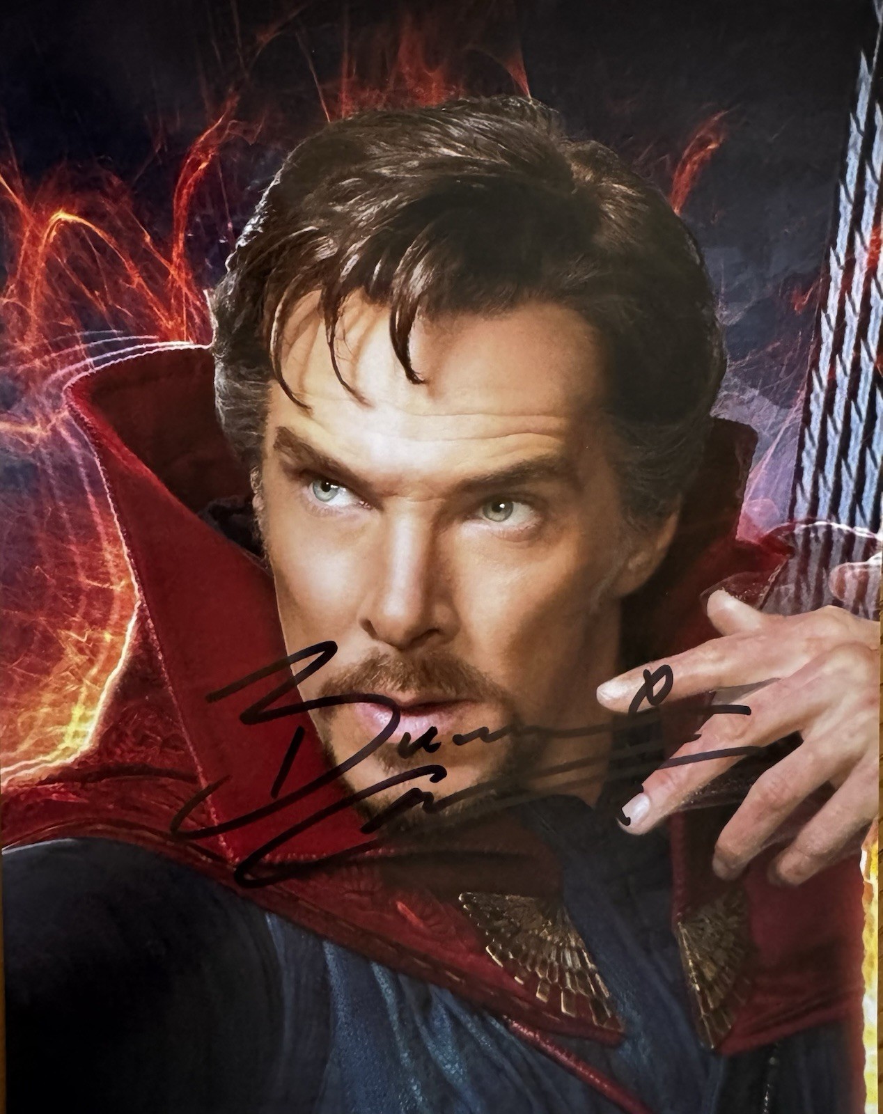 Benedict Cumberbatch Autographed Signed Dr Strange 8.5×11 Photo with COA