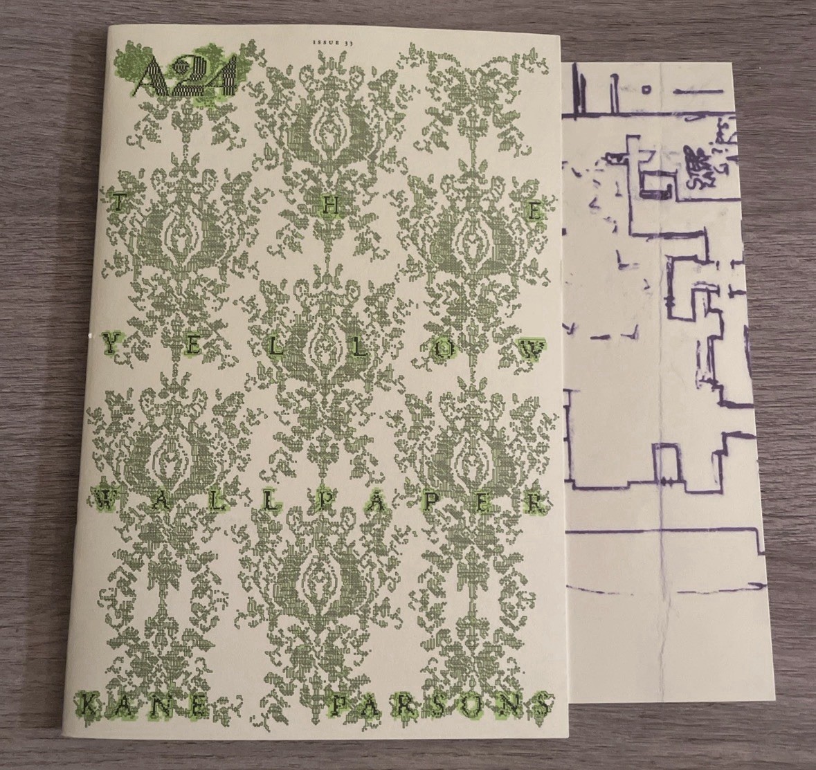 A24 Backrooms The Yellow Wallpaper Kane Parsons Zine w Map Exclusive New MINT