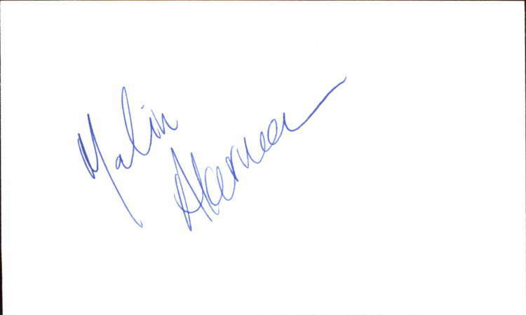 MALIN ACKERMAN WATCHMEN Signed 3″x5″ Index Card