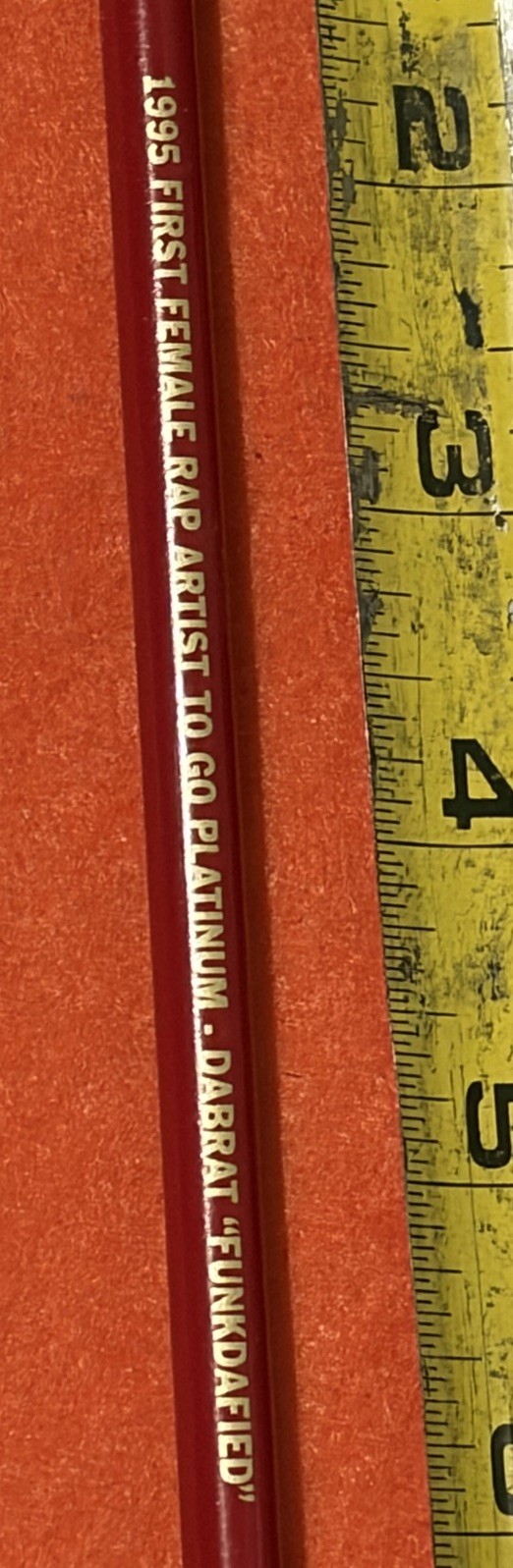 Da Brat Funkdafied Rare Original Pencil Promo Columbia Records First Female Rap