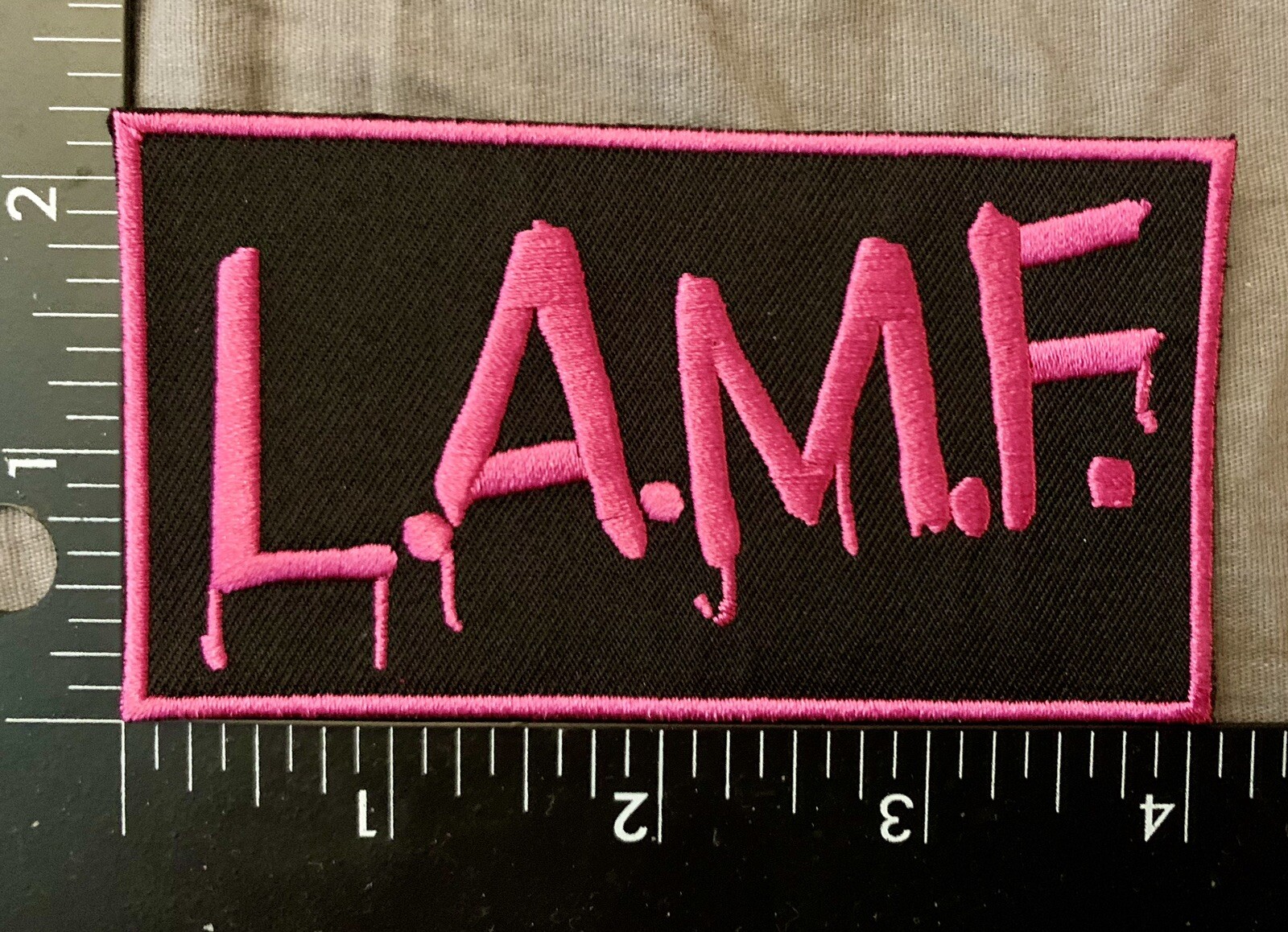 LAMF Embroidered Patch JOHNNY THUNDERS New York Dolls DUFF MCKAGAN GNR 4×2” ⚡️⚡️