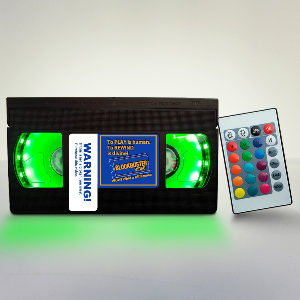 Blockbuster VHS Lamp, VHS tape, Custom Gift for baby, Halloween