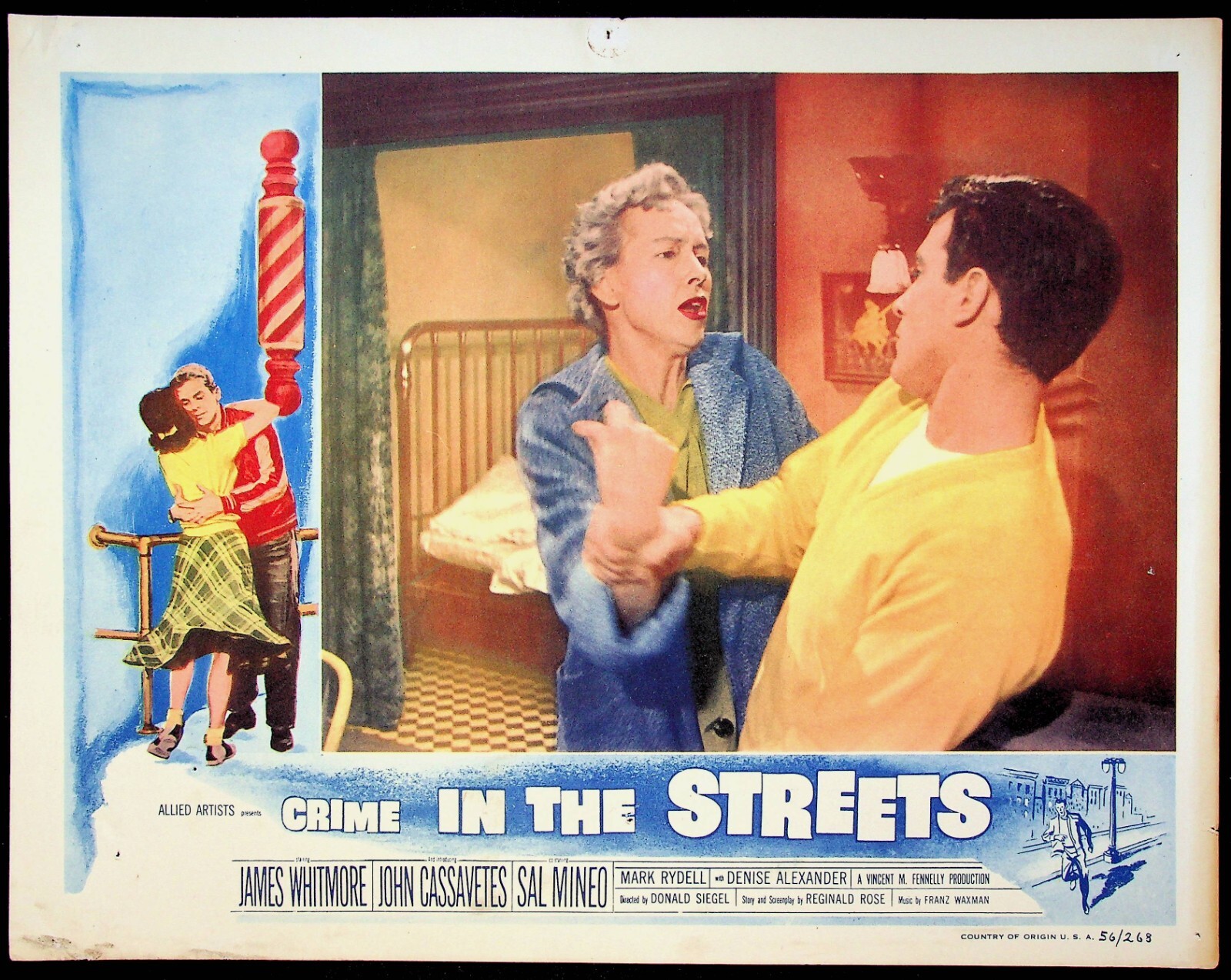 Crime in the Streets 1956 Original Lobby Card John Cassavetes Virginia Gregg 2