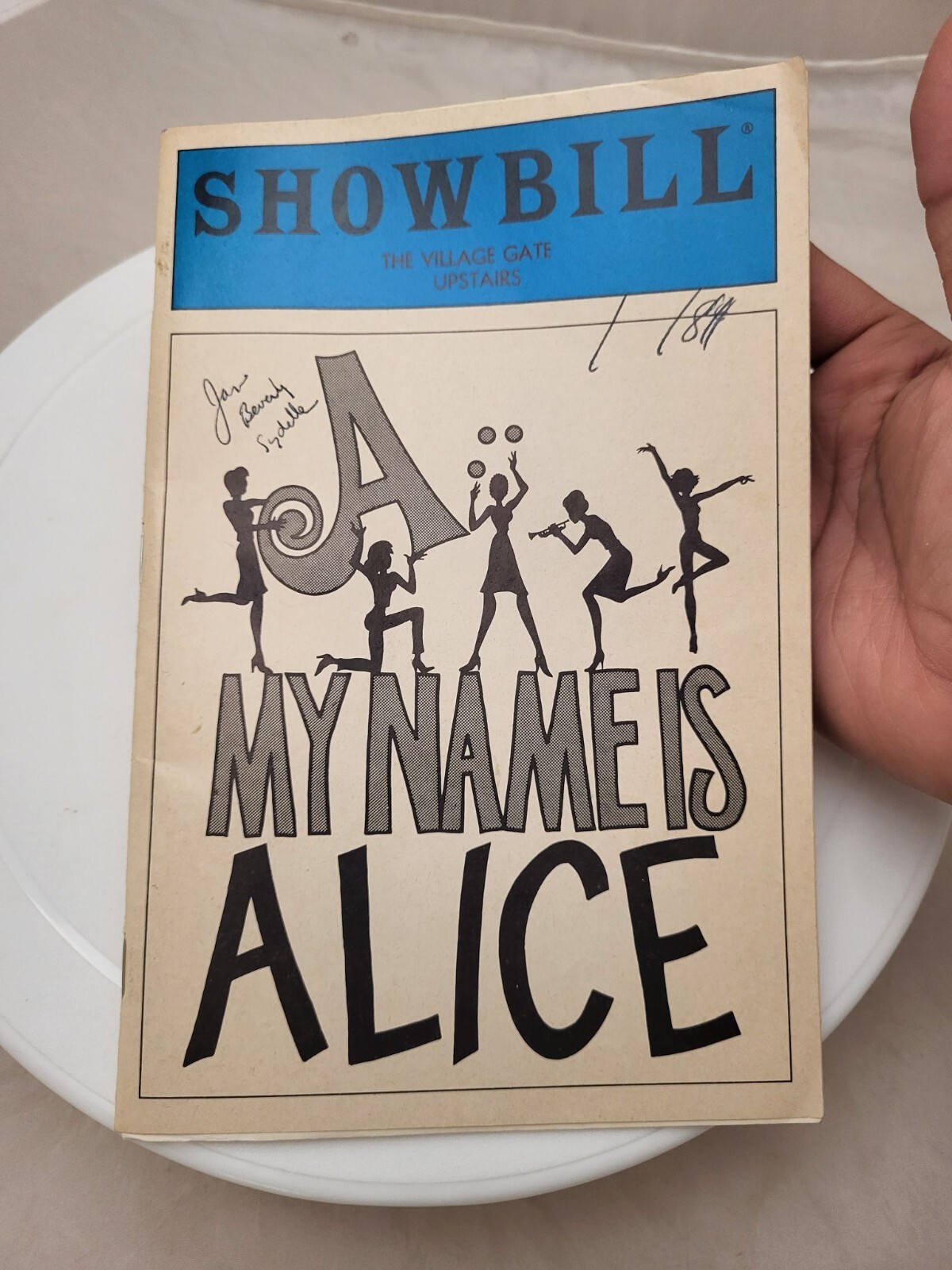 1984 Playbill Showbill The Village Gate Upstairs Present A My Name is Alice
