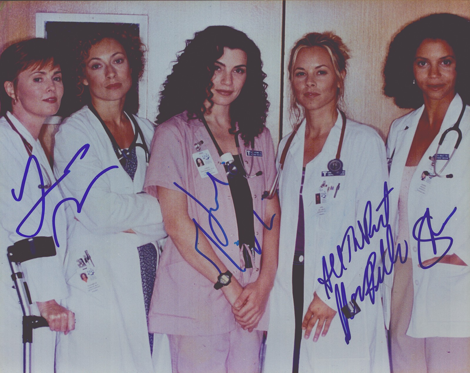 E/R TV CAST – PHOTOGRAPH SIGNED WITH CO-SIGNERS