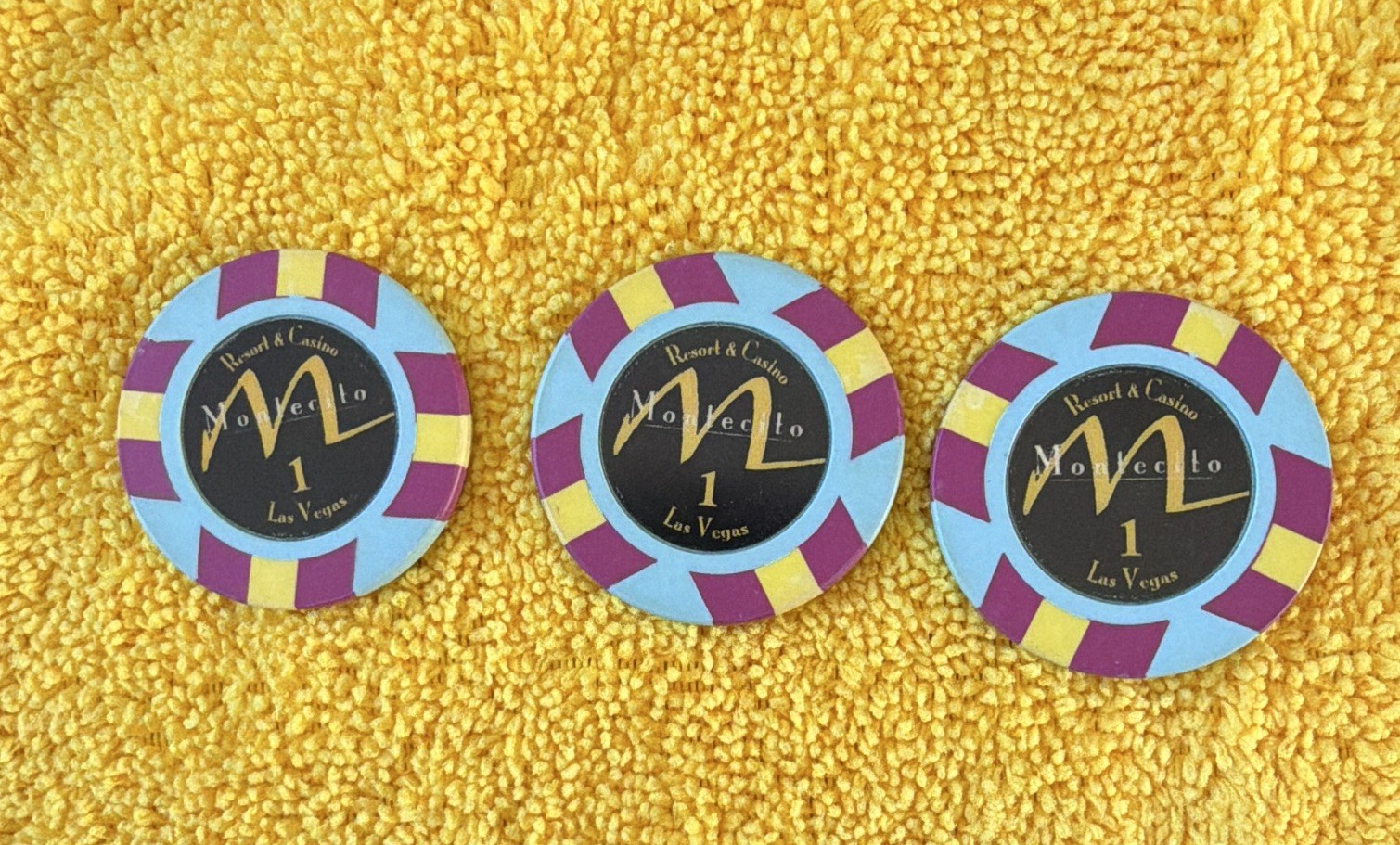 Las Vegas TV Show Screen used Montecito Casino Chip $1 dollar Prop Josh Domal