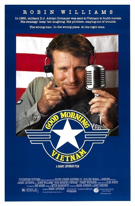 ROBIN WILLIAMS Good Morning Vietnam Original 1987 Movie Poster 27 X 20