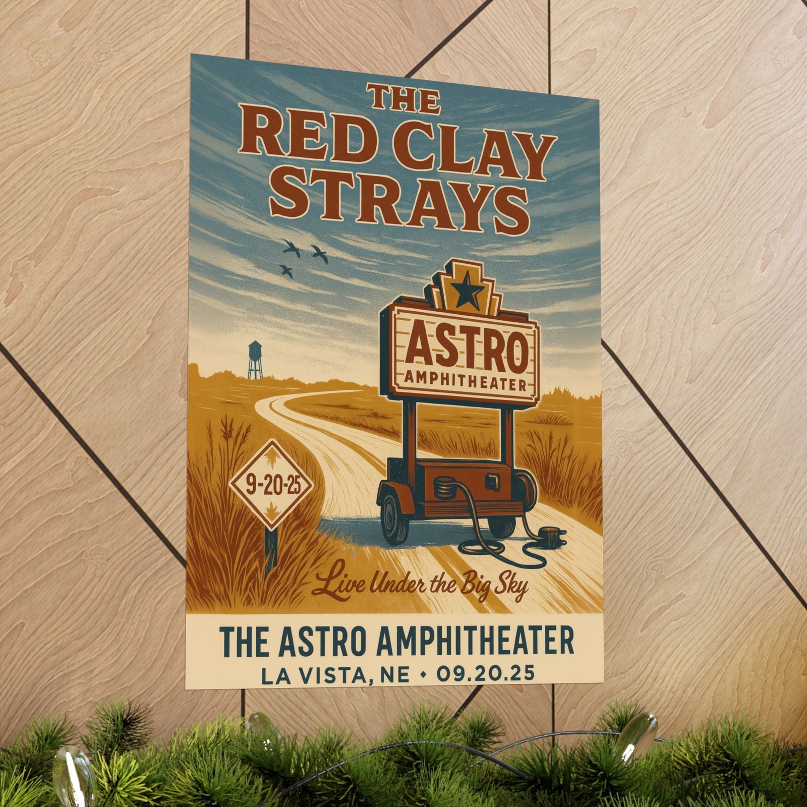 The Red Clay Strays La Vista NE Concert Print | September 20, 2025 | Astro