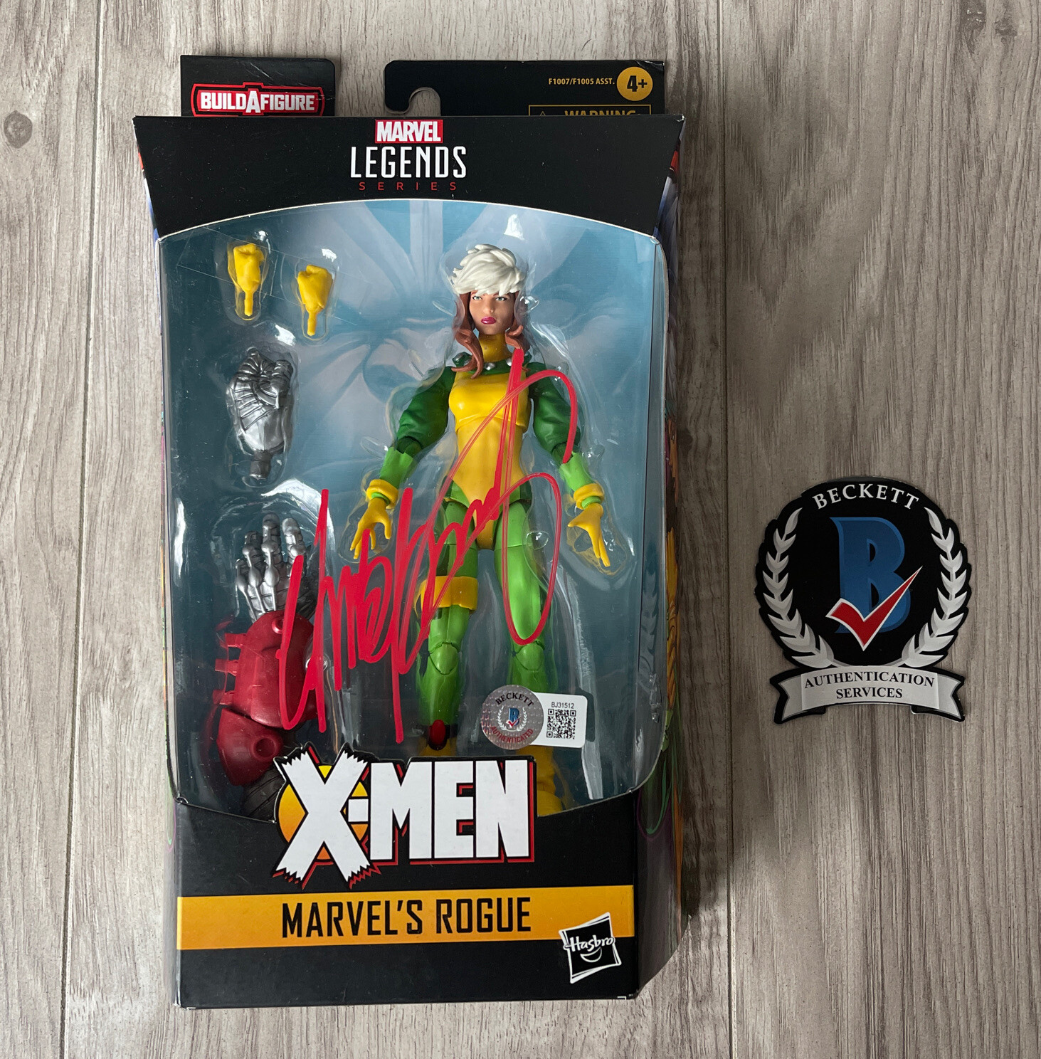 Chris Claremont Signed Rogue X-Men Marvel Legends Figure Beckett QR CODE COA 1