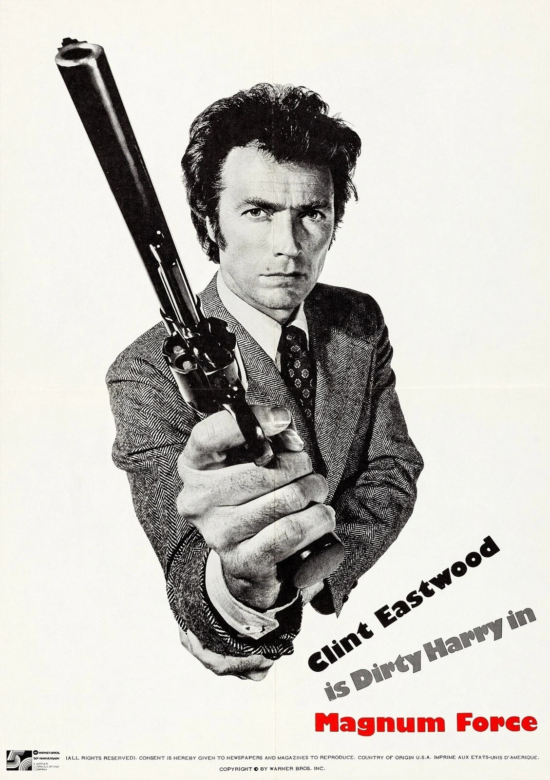 Magnum Force Clint Eastwood Dirty Harry Callahan Action Movie Poster 11×17