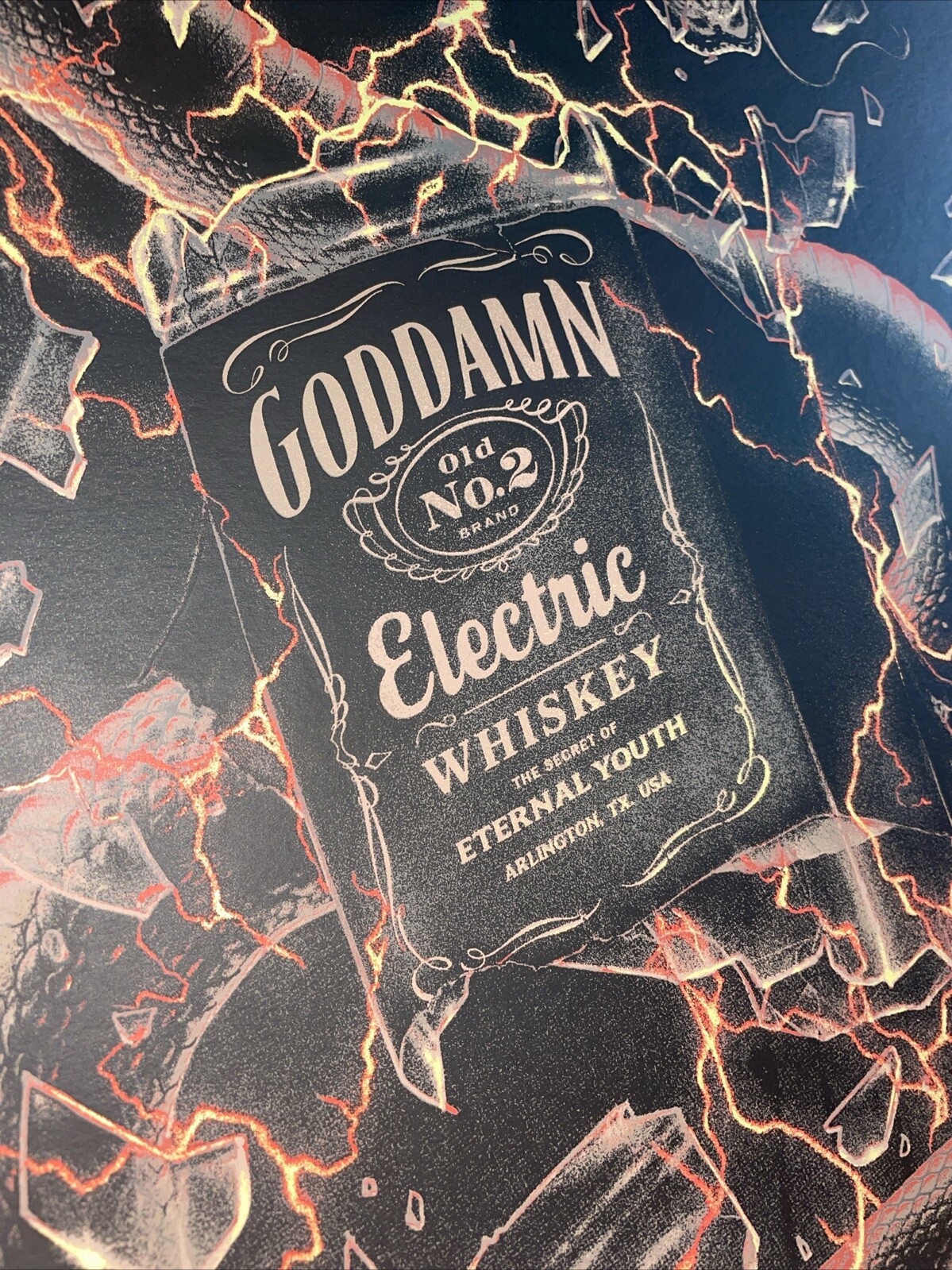 TEST PANTERA GODDAMN ELECTRIC WHISKEY POSTER VARIANT EDITION MATT RYAN TOBIN