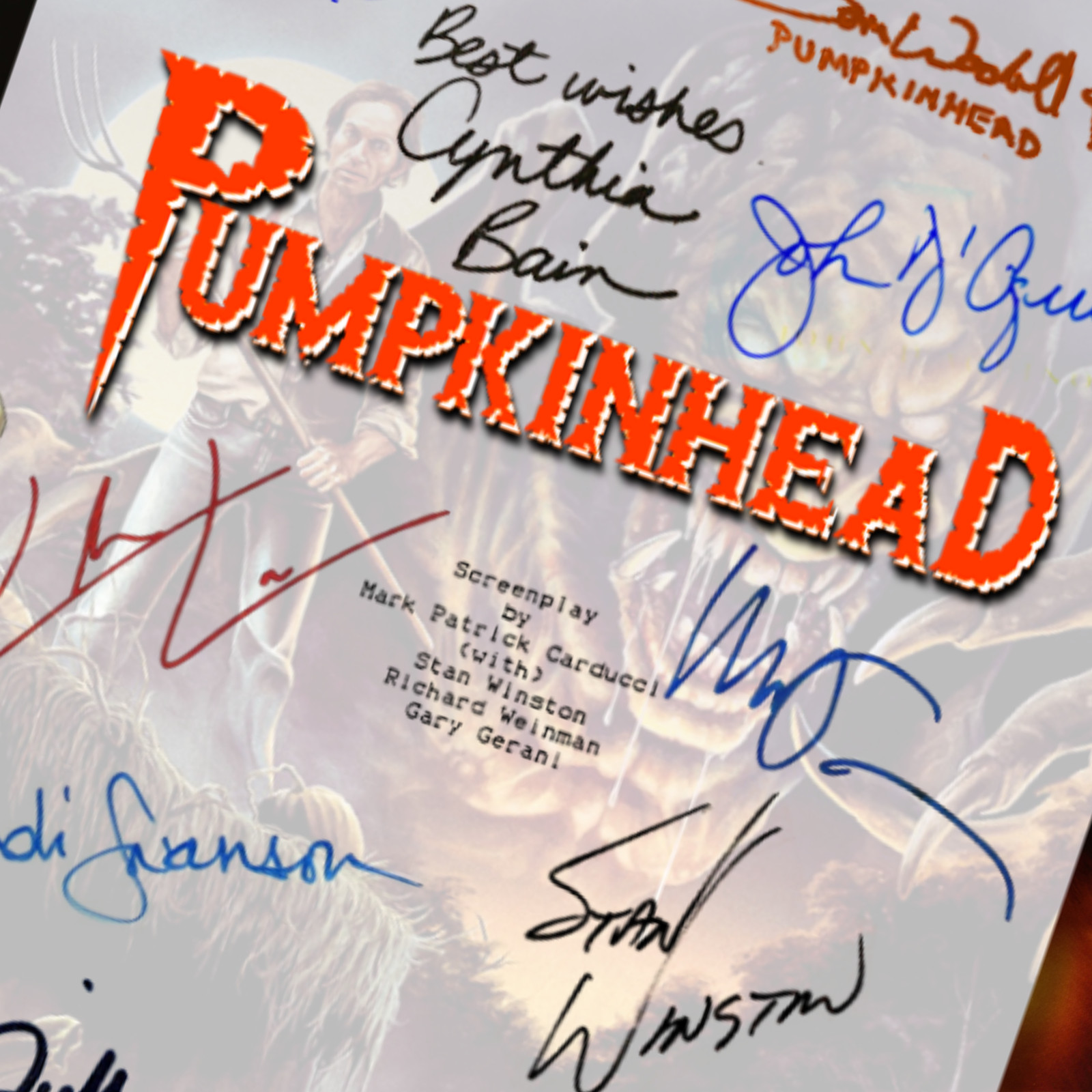 Pumpkinhead Script Signed Autograph Reprints 93 Pages Halloween Memorabilia