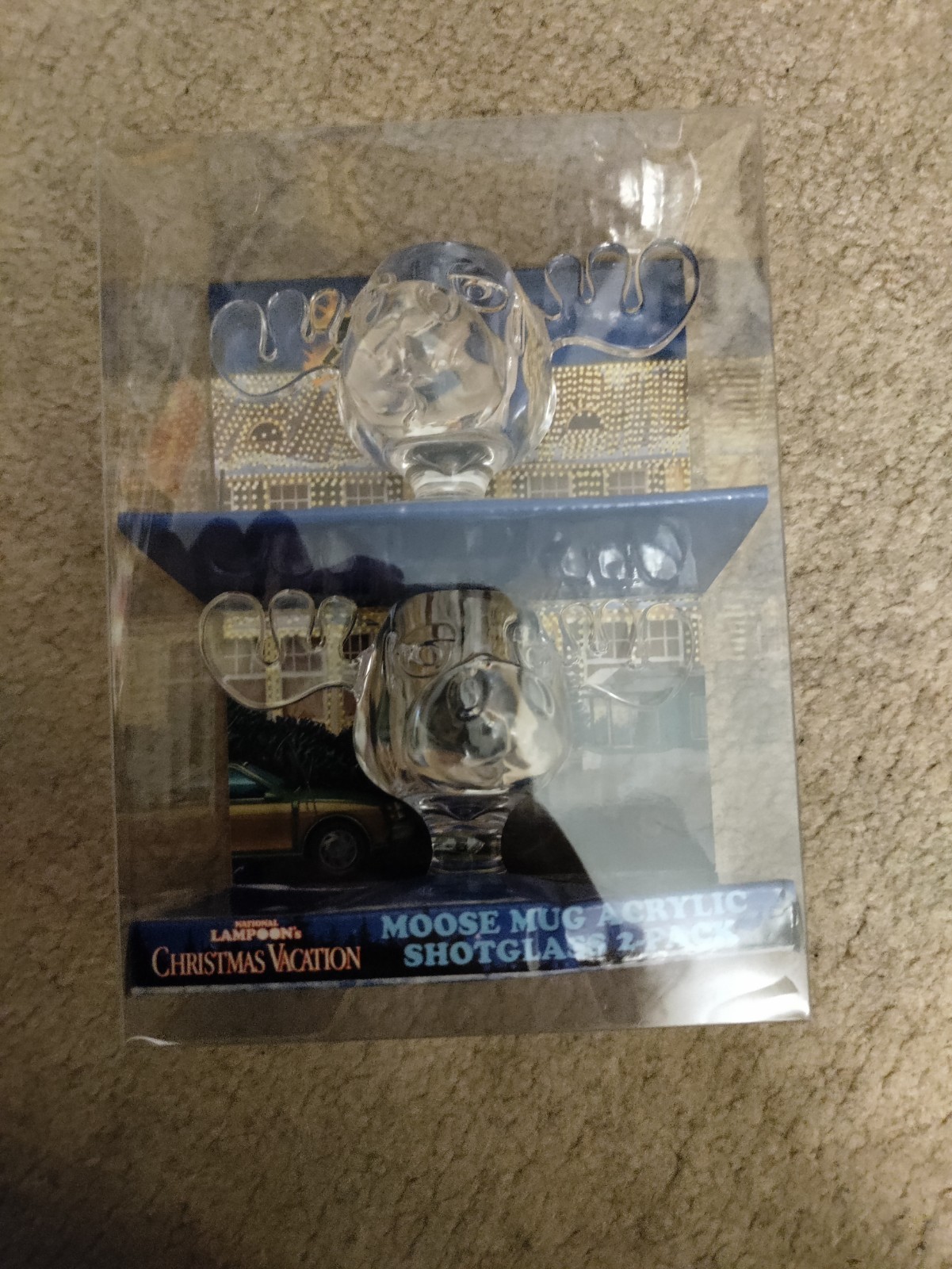 National Lampoon’s Christmas Vacation Moose Mug Acrylic Shot Glass 2 Pack