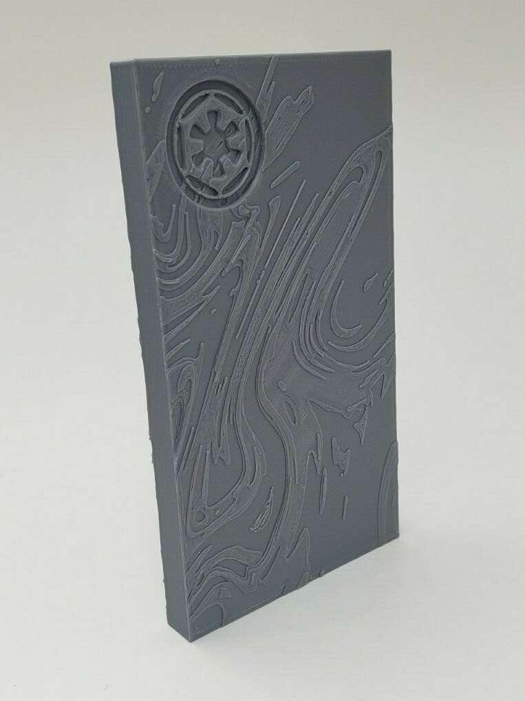 3D Printed 5″ Mandalorian Beskar Ingot Currency Prop Silver PLA Plastic