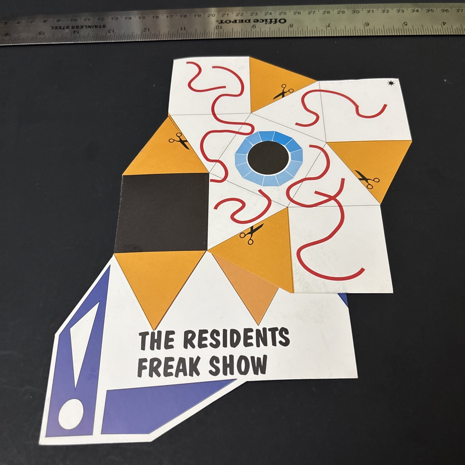 The Residents Vintage Freak Show Folding Eyeball Euro Ralph English Unused Mint