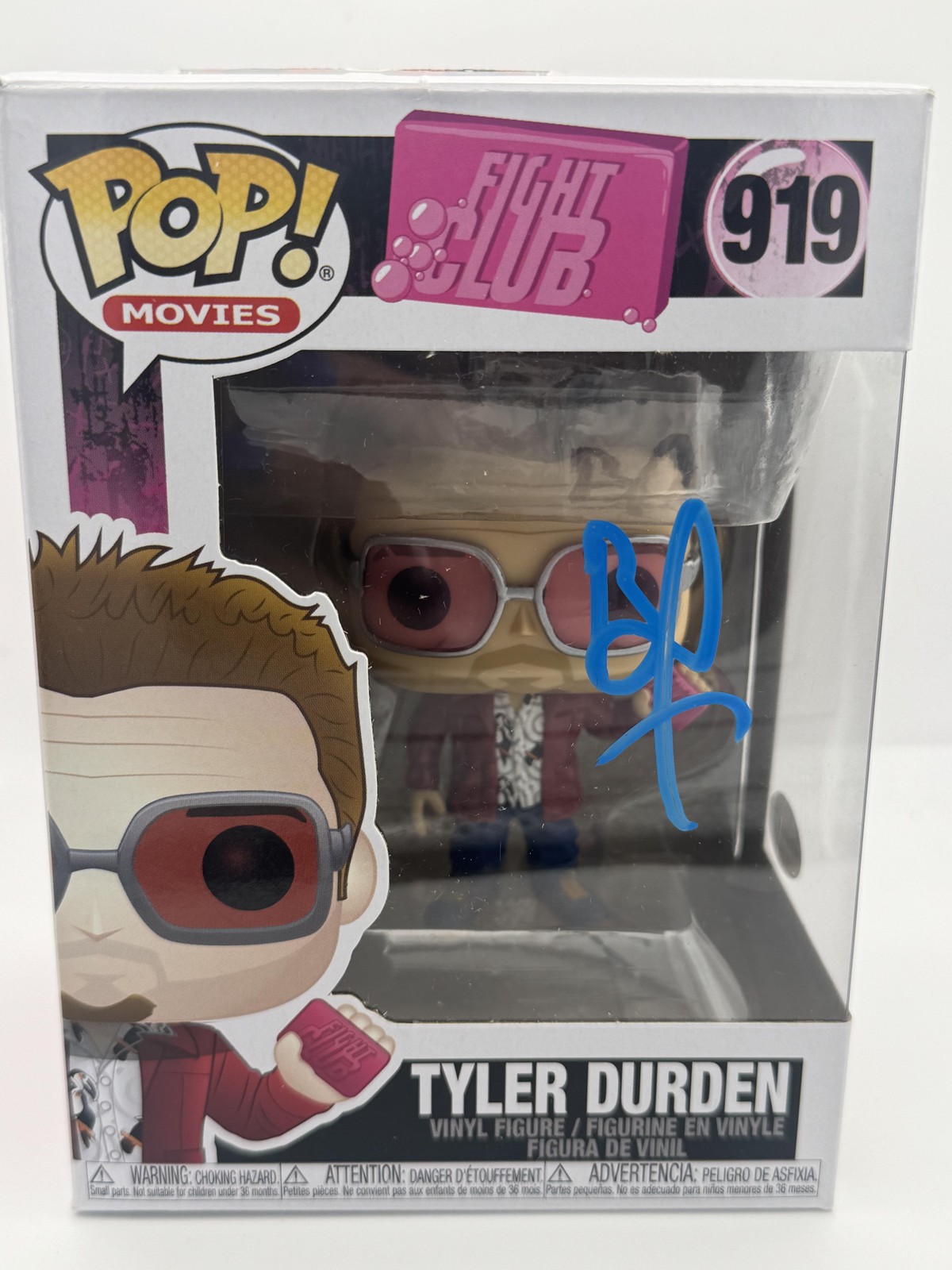 Brad Pitt “Fight Club” AUTOGRAPH Signed ‘Tyler Durden’ 919 Funko Pop B ACOA