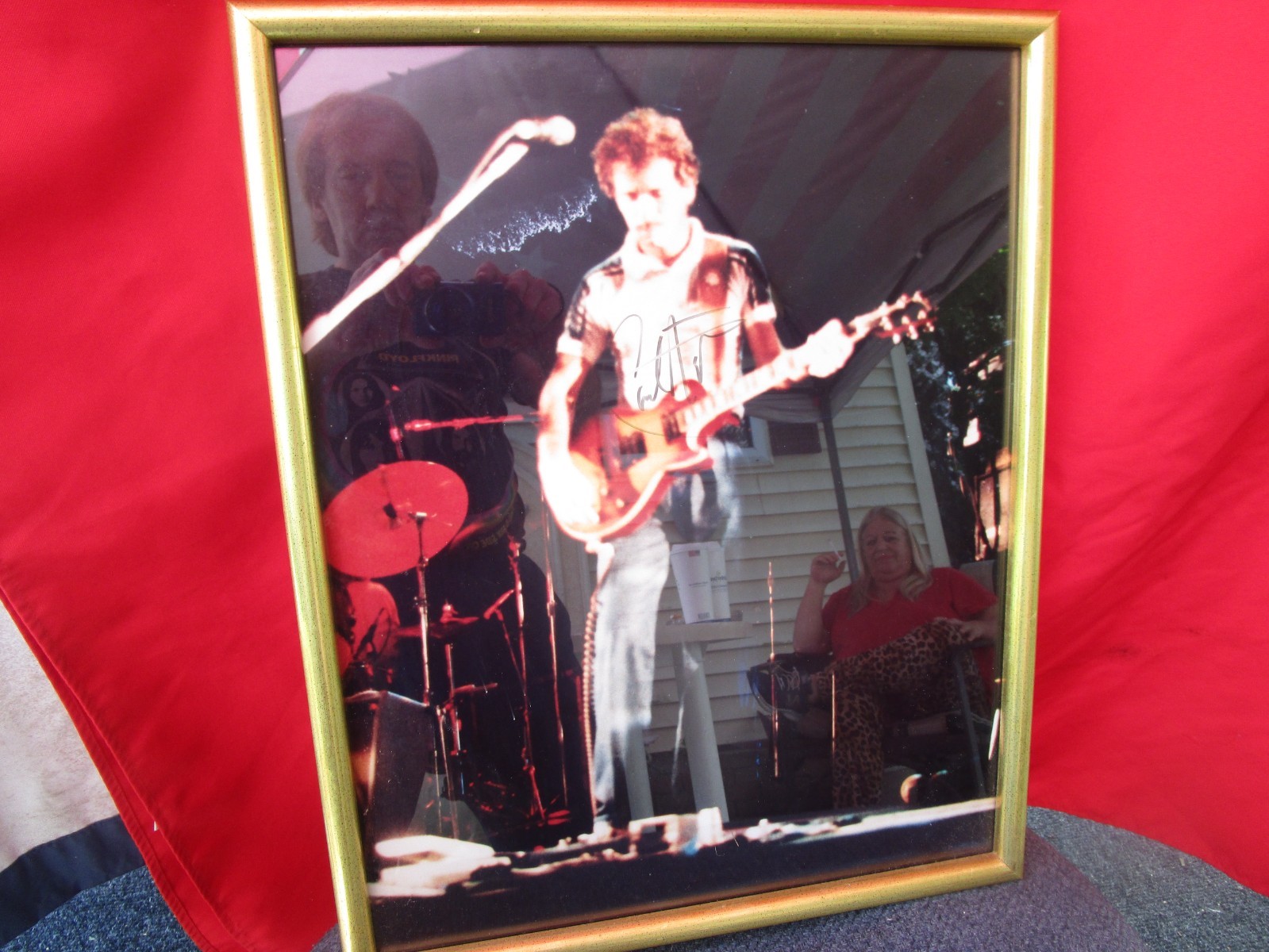 Carlos Santana Autographed Photo Picture 21×17 Frame