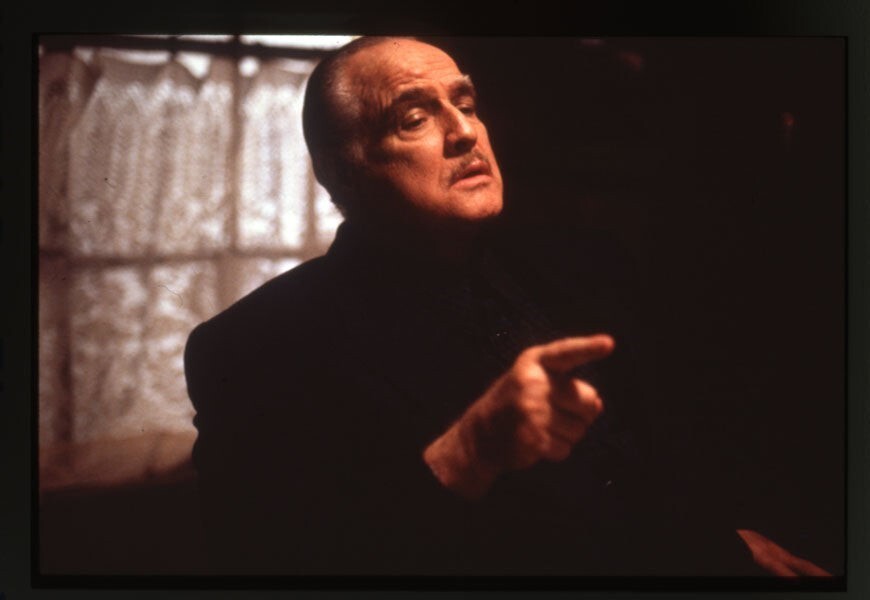 The Freshman Marlon Brando Close up Original 35mm Transparency Stamped 1990