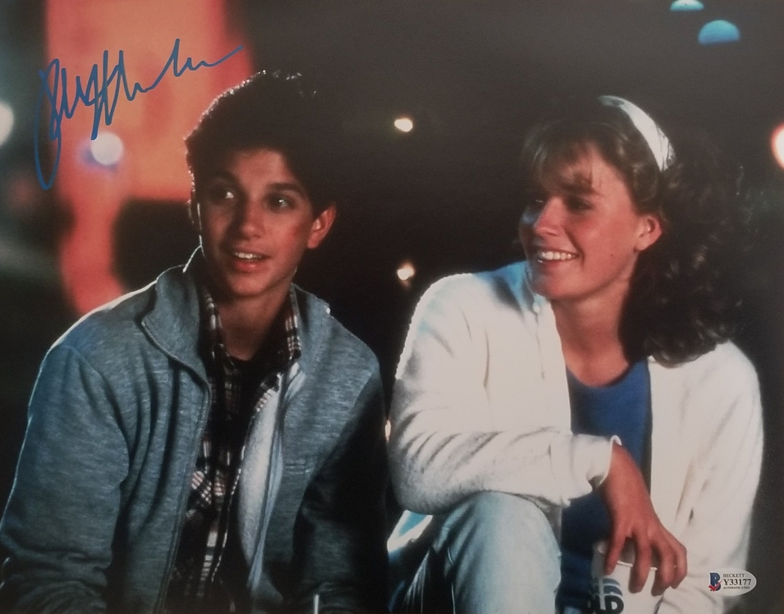 Ralph Macchio signed Karate Kid 11×14 Photo Daniel and Ali Beckett COA autograph