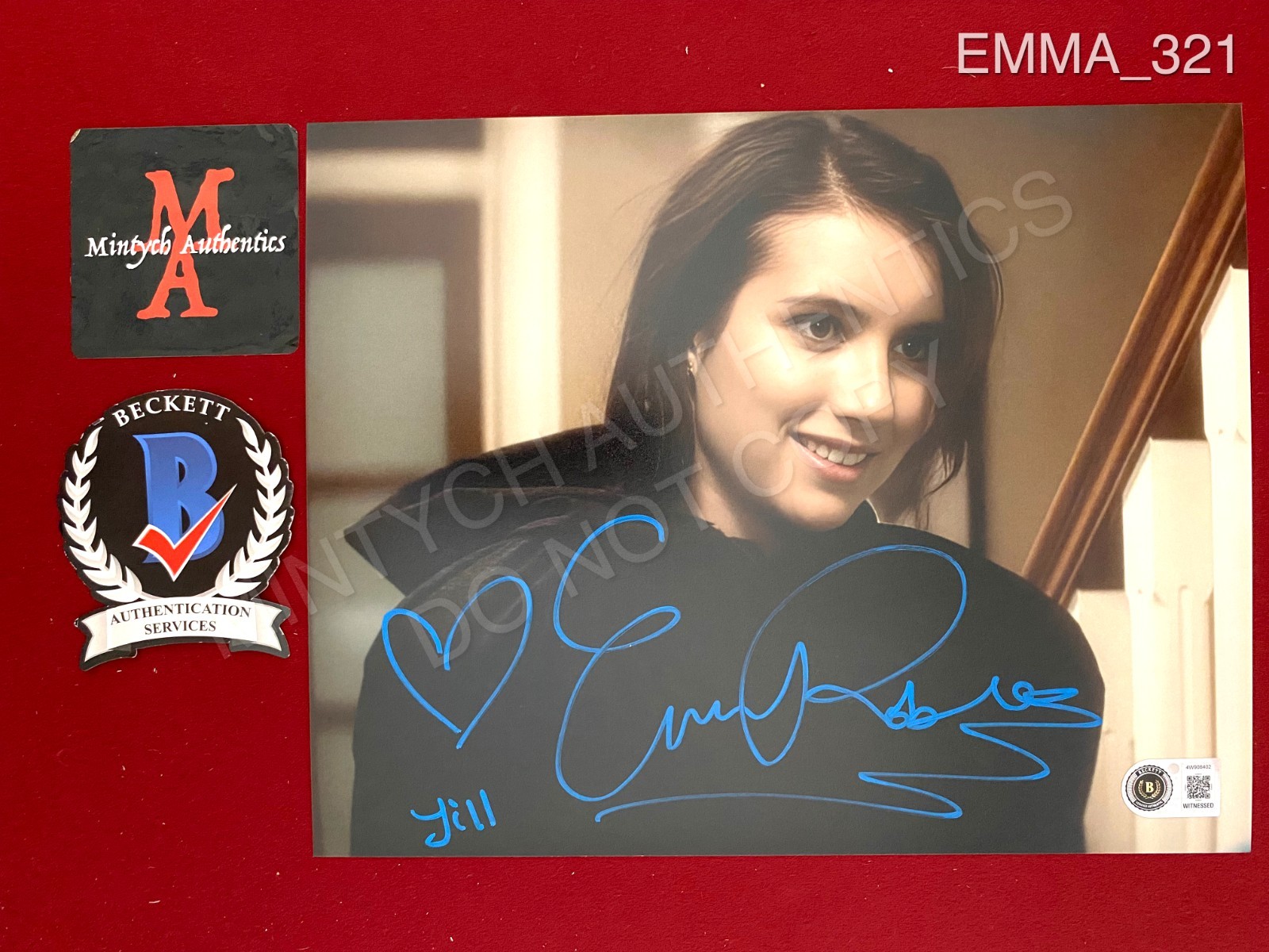Emma Roberts autographed signed Scream 8×10 photo Beckett COA horror Jill
