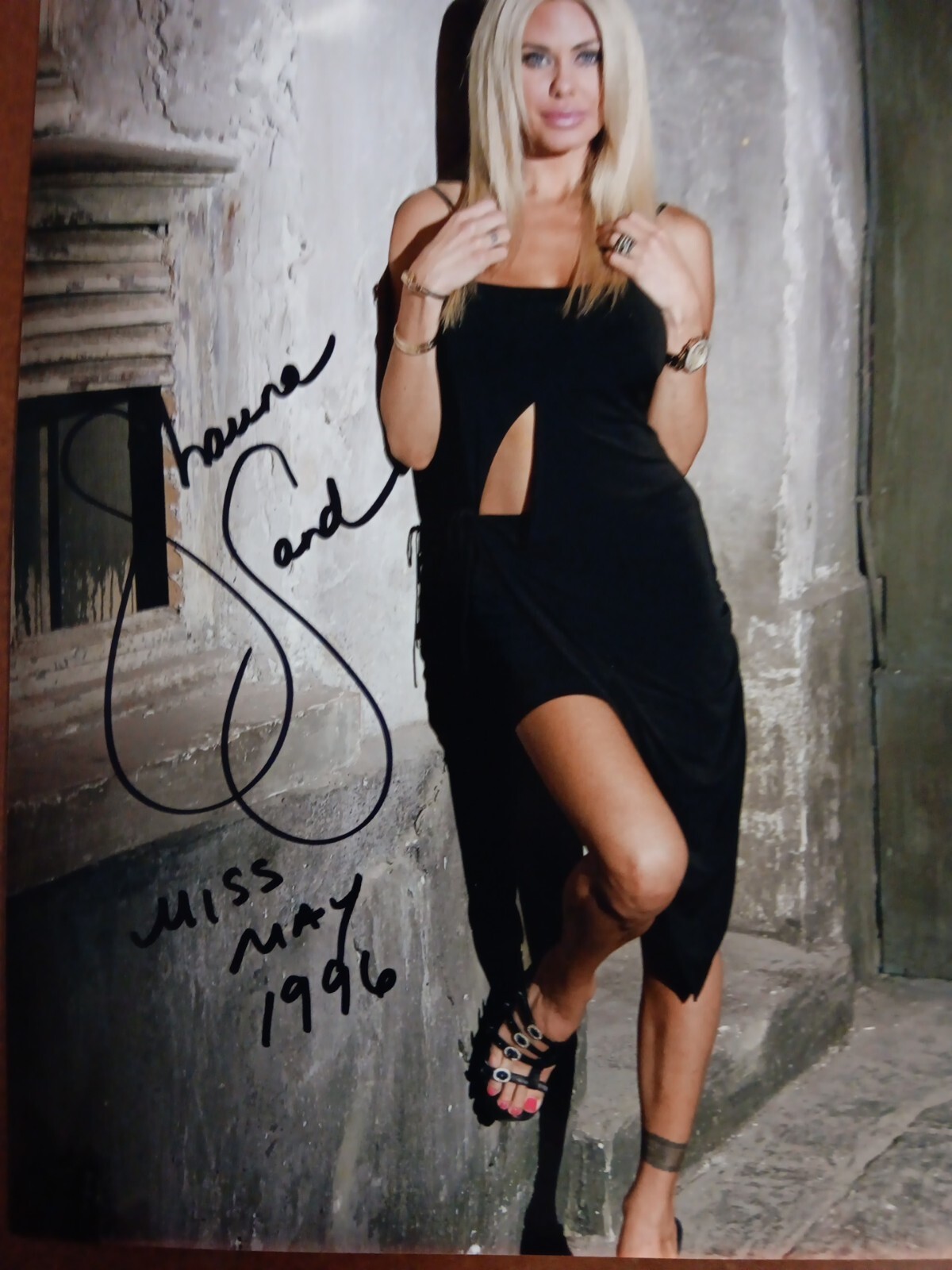 Shauna Sand autograph 8×10 photo Signed COA Playboy Playmate May 1996