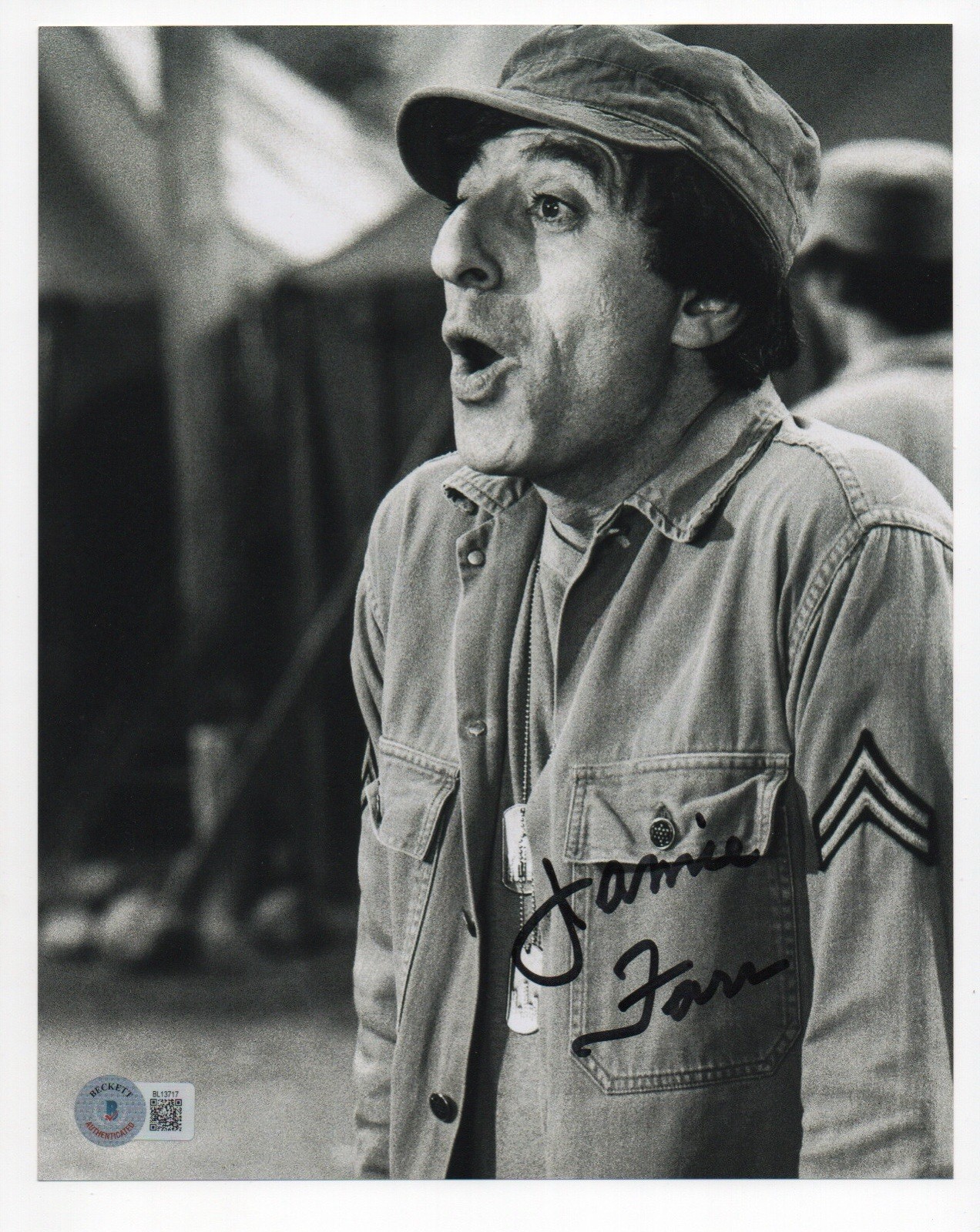 Jamie Farr autographed signed 8×10 photo Beckett BAS COA Mash Corporal Klinger