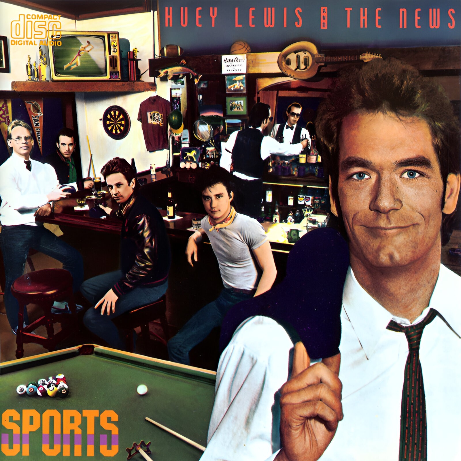 HUEY LEWIS AND THE NEWS Sports Music Album Cover Poster Print Replica Photo