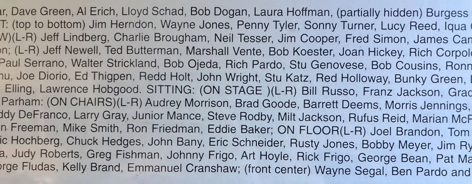 1997 Jazz Musicians Showcase Poster “A Great Day In Chicago” 50th Anniversary