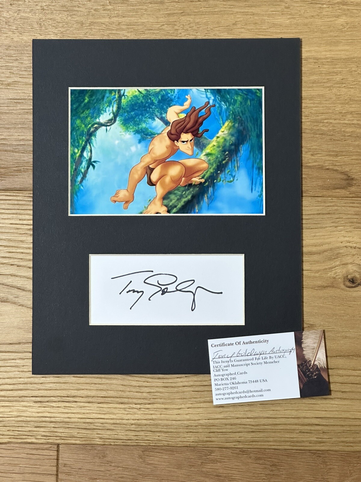 Tony Goldwyn “Disney Tarzan” AUTOGRAPH Autographed 8×10 UACC IACC COA CERT