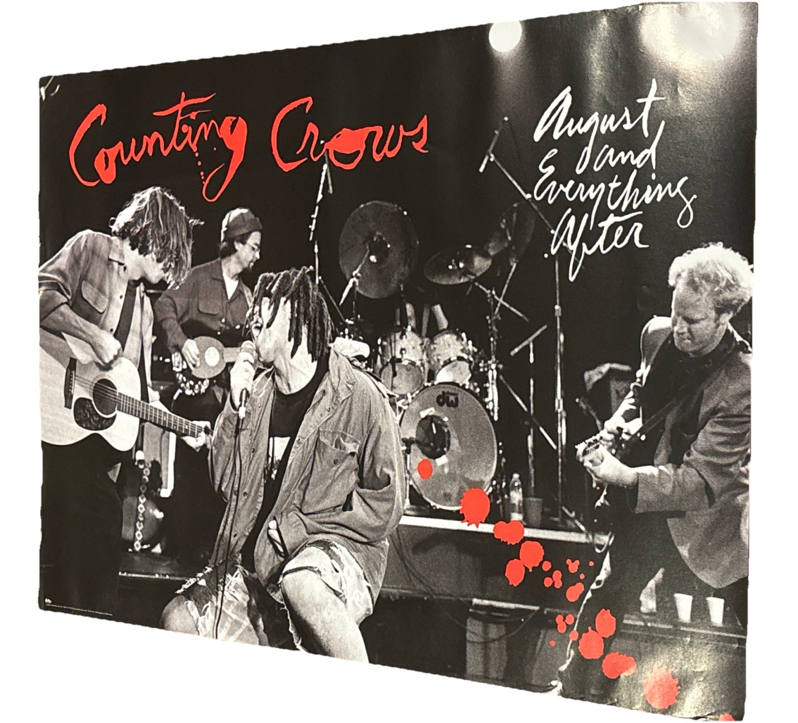 RARE 1993 Counting Crows August and Everything After Vintage Poster 32×23