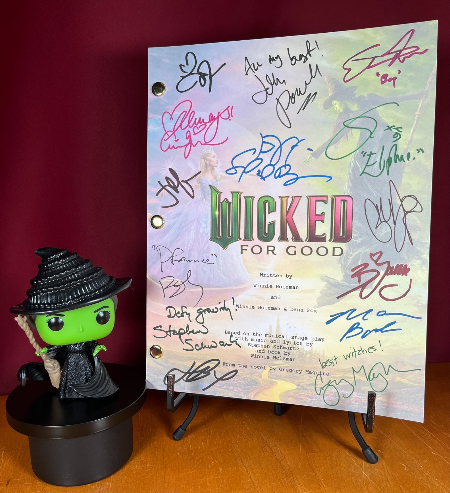 Wicked & Wicked For Good Movie Scripts Signed- Autograph Reprints- Wicked Movie