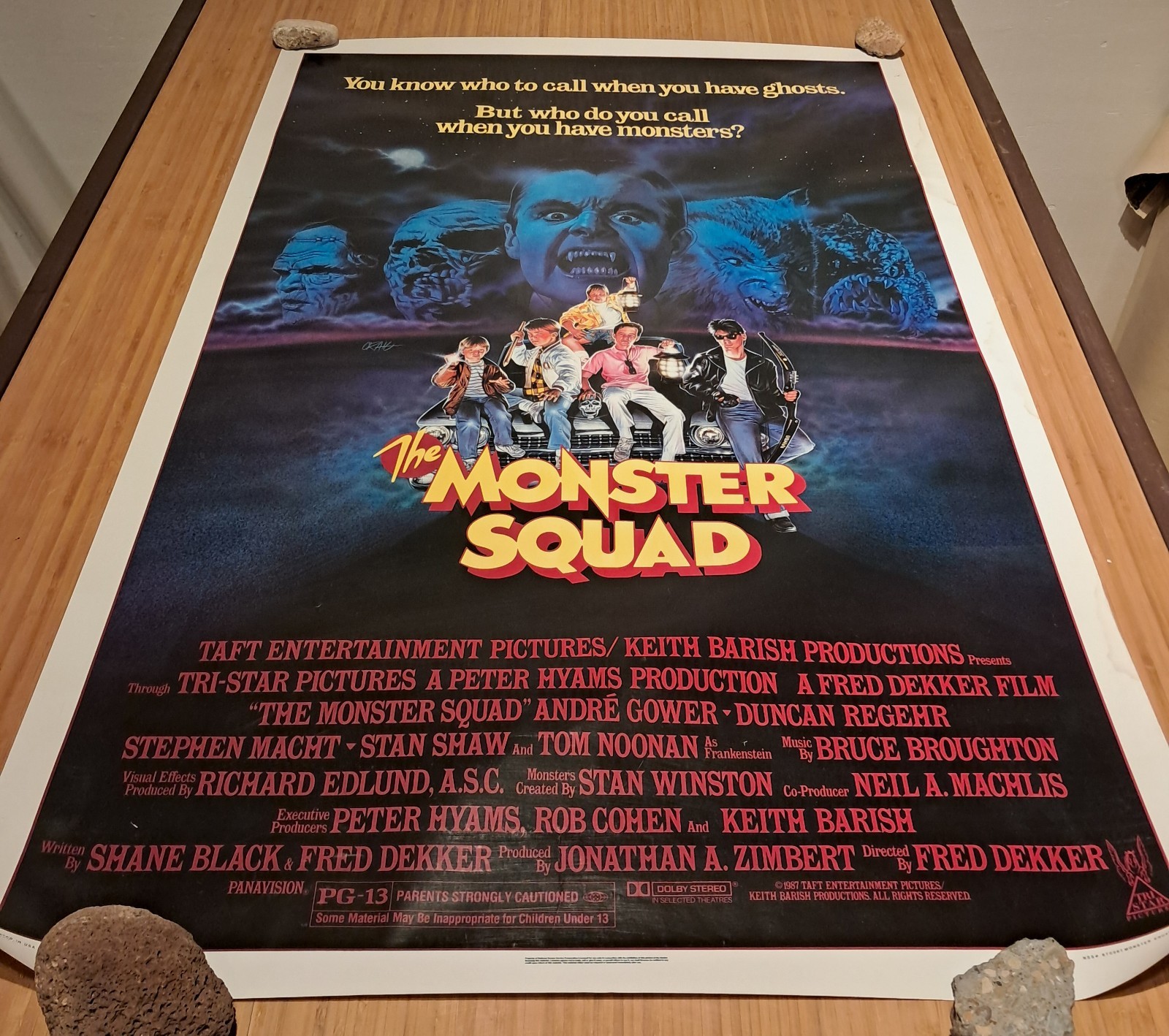 MONSTER SQUAD Movie Poster Original 1987 1-Sheet NSS 870067 Shane Black 27×41