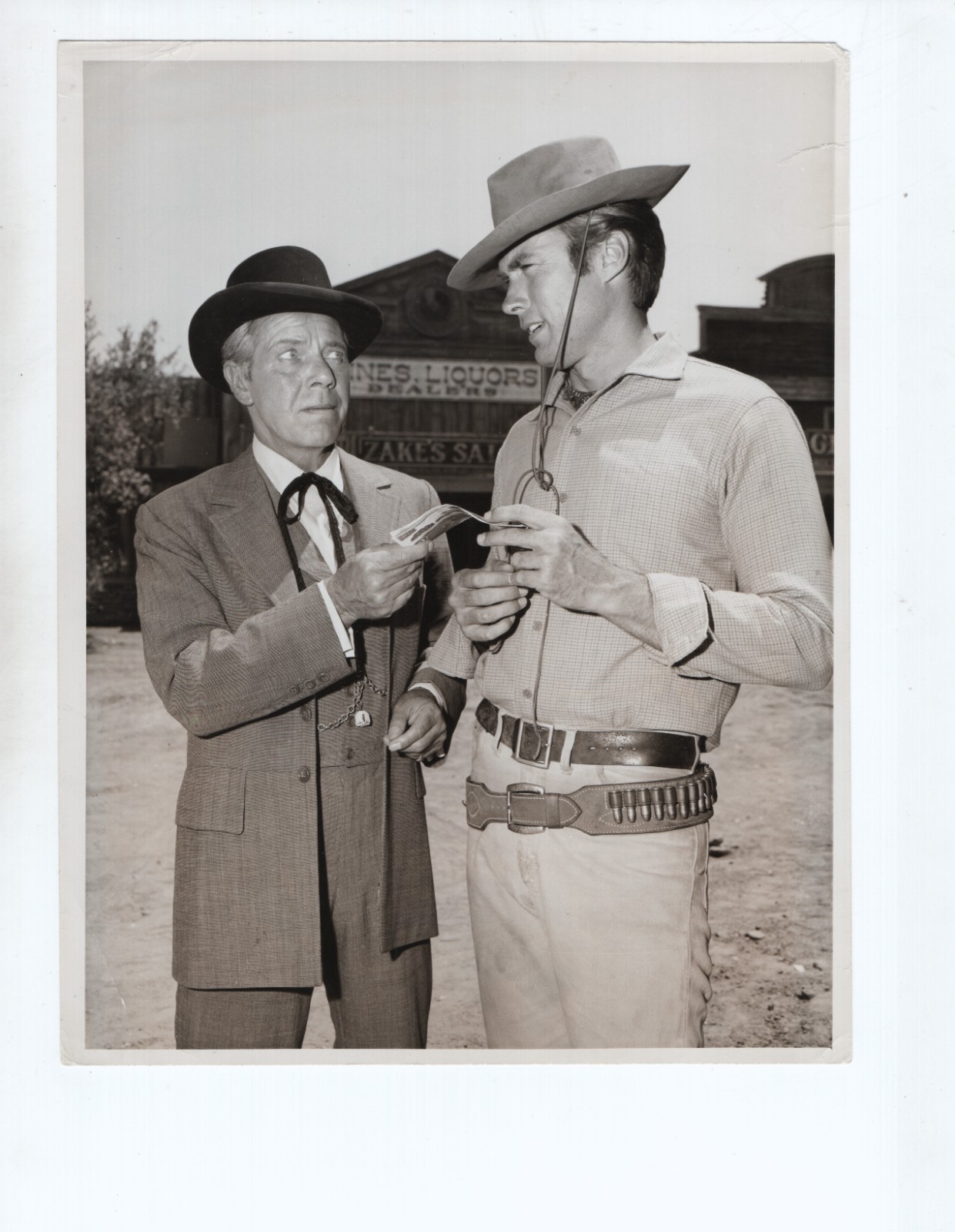 Clint Eastwood Rawhide Louis Hayward Orig 1964 7×9 TV Photo