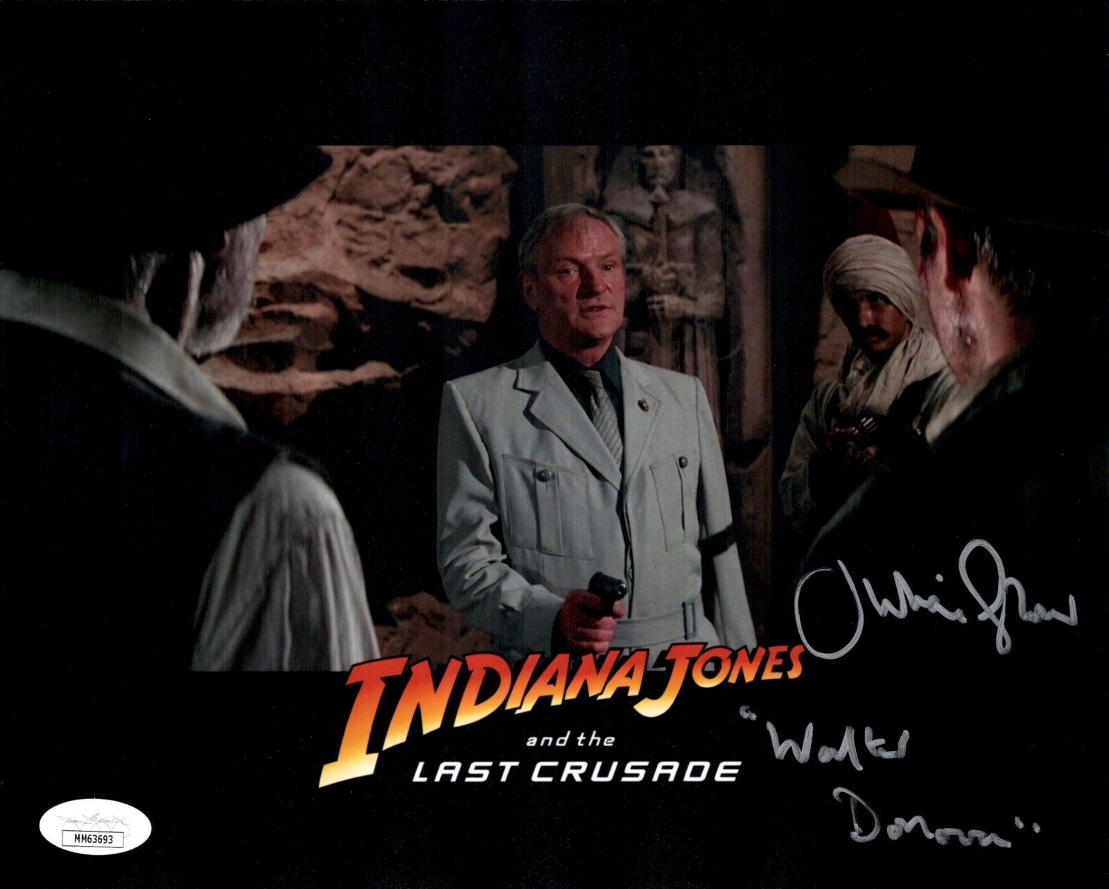JULIAN GLOVER Signed 8×10 INDIANA JONES Walter Donovan Autograph JSA COA Cert