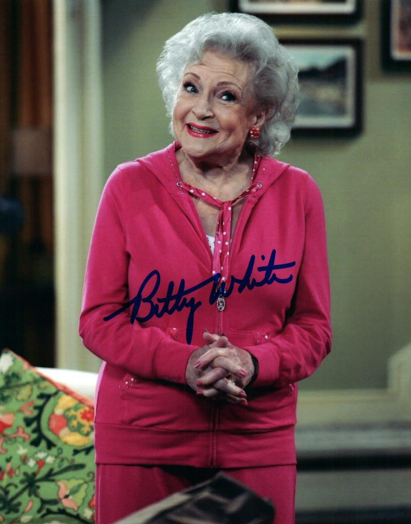 Betty White Autographed 8×10 Photo Signed Picture Pic Nice + COA