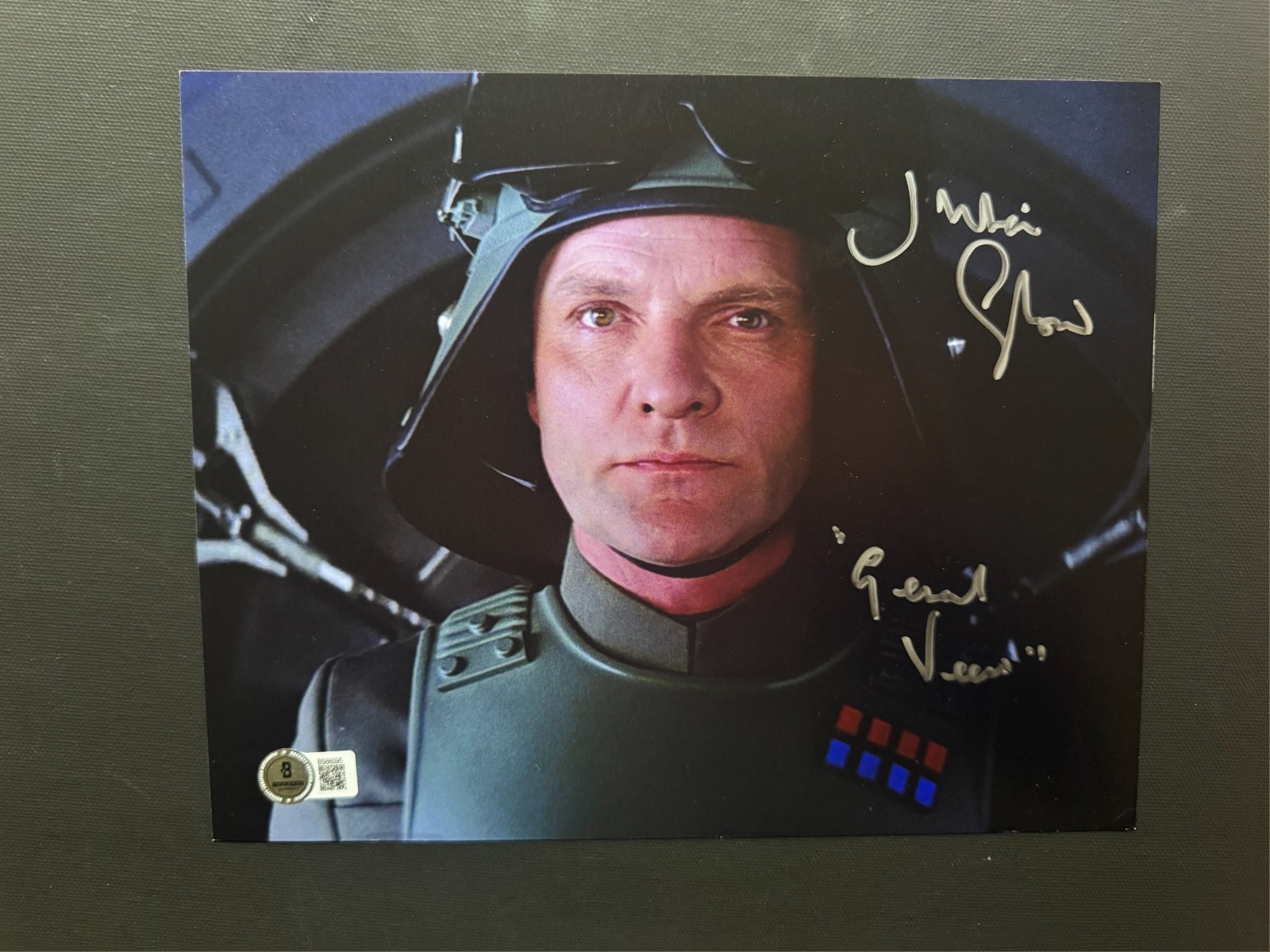 Julian Glover signed autographed Star Wars General Veers 8×10 photo Beckett BAS