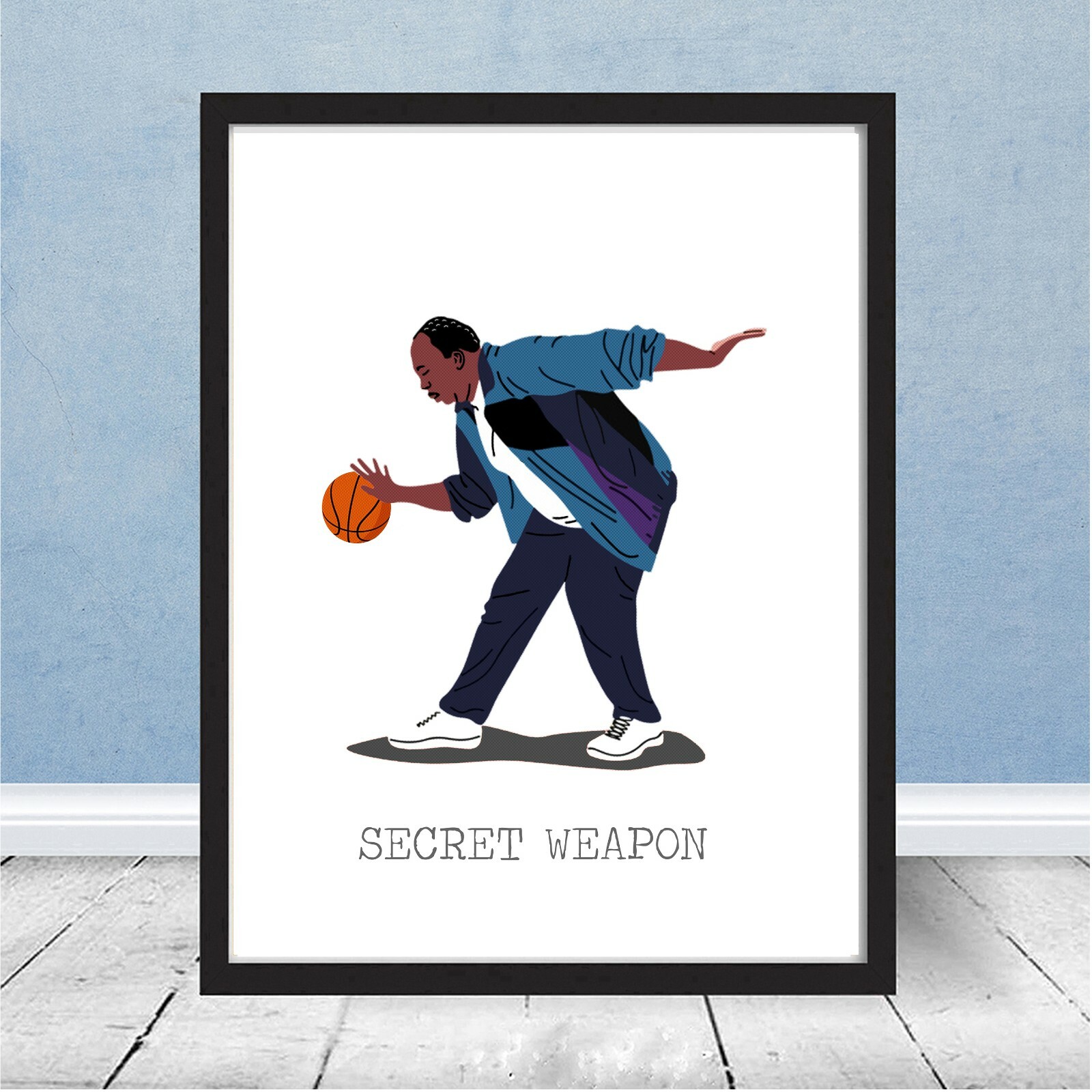 The Office Stanley Hudson Basketball Secret Weapon Dunder Mifflin Gift Michael