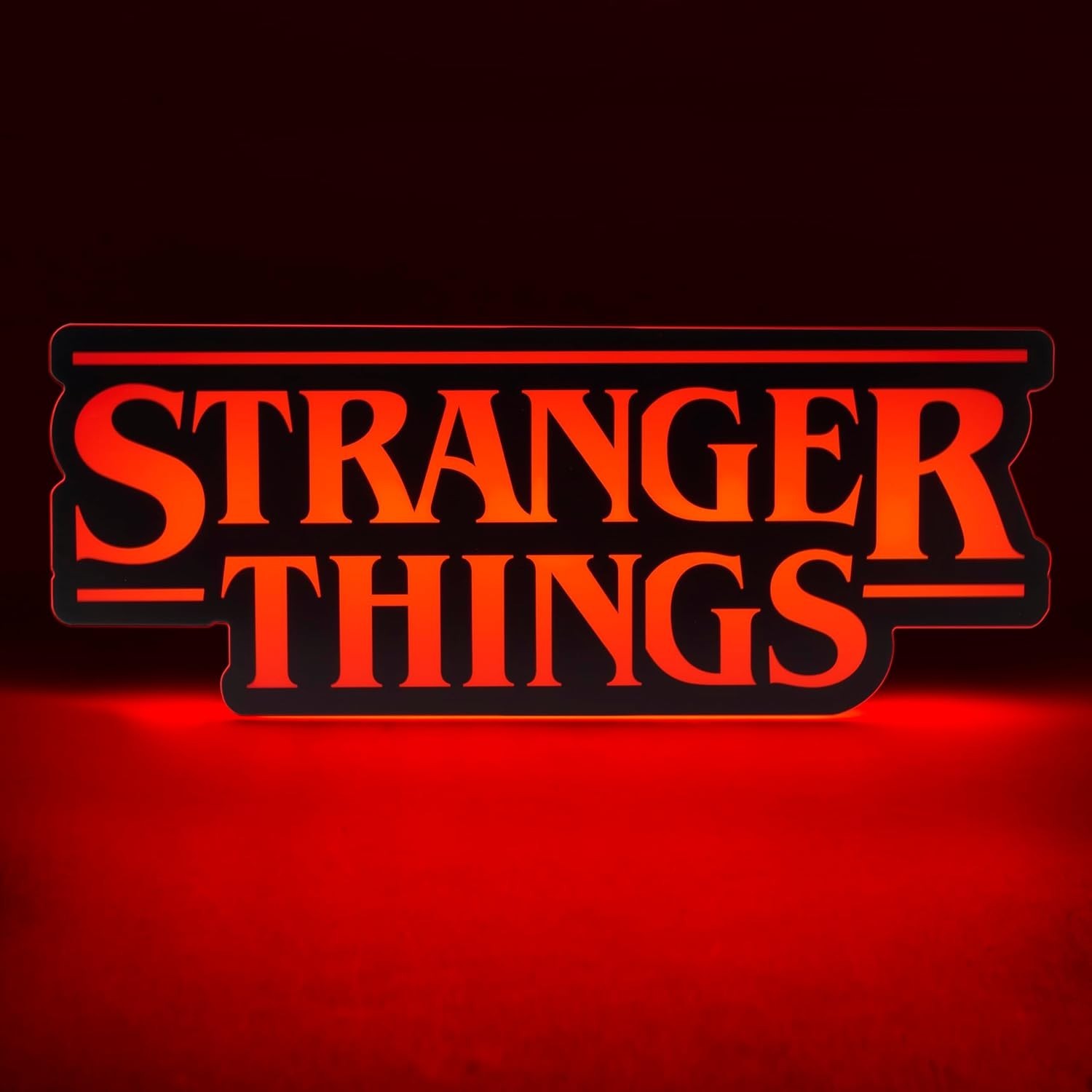Official Stranger Things Shaped Lamp – 11.8″ LED Light with Phase & Pulse Modes