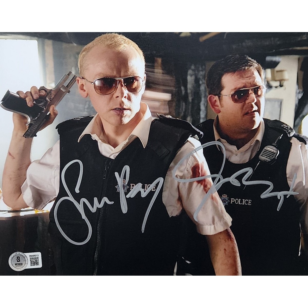 Simon Pegg and Nick Frost Signed Photo #2 (8×10)