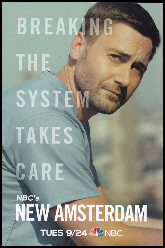 New Amsterdam 1-page PRINT AD 2019 NBC tv series – Ryan Eggold