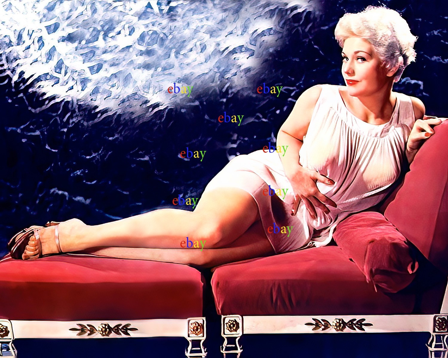 Kim Novak Negligee Autographed Signed 8×10 Photo Reprint