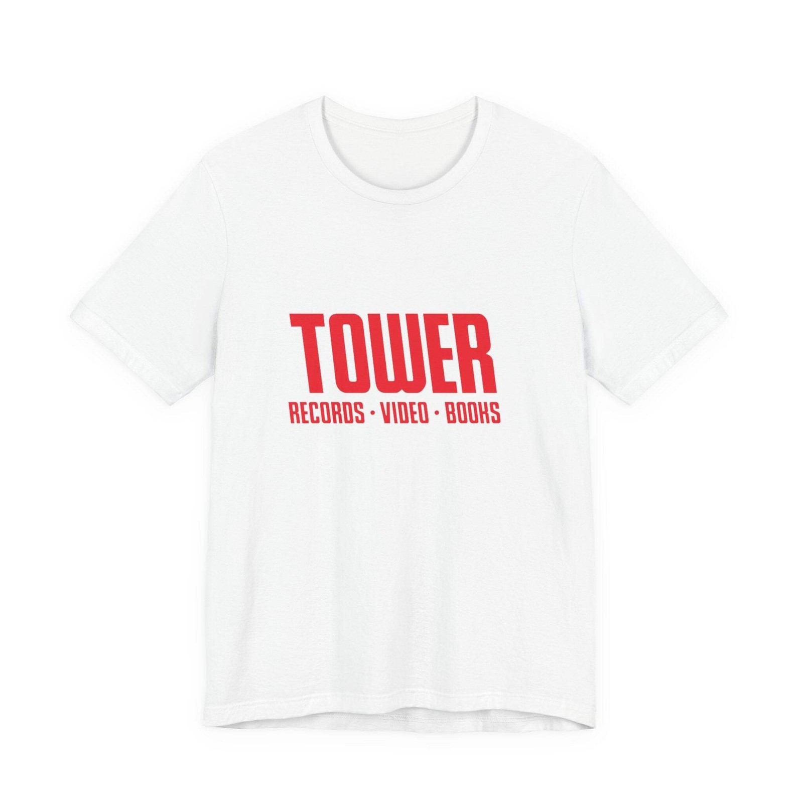 Vintage Tower Records Logo Unisex Jersey Short Sleeve T-Shirt