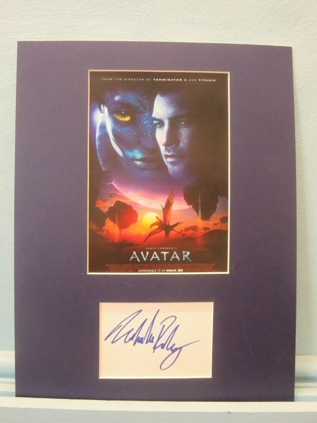 “Avatar” directed by James Cameron & Michelle Rodriguez autograph as Trudy
