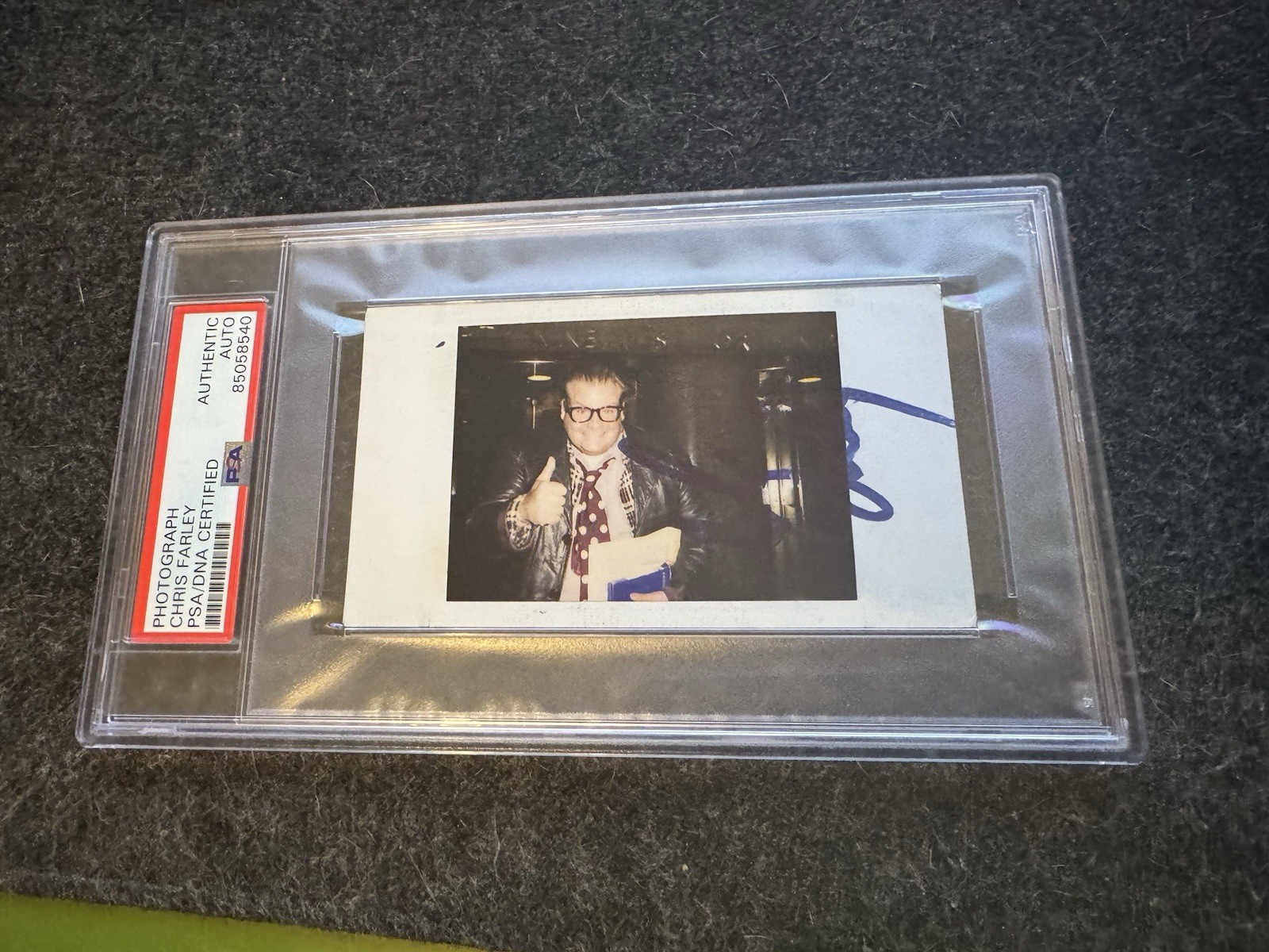 CHRIS FARLEY SIGNED AUTOGRAPHED ORIGINAL POLAROID PSA DNA SLABBED ENCAPSULATED