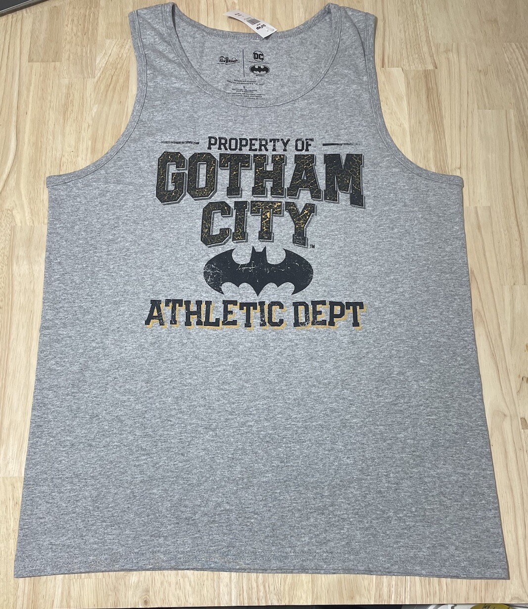 Adult (LG) Batman “PROPERTY of GOTHAM CITY ATHLETIC DEPT” Six Flags Graphic Tank