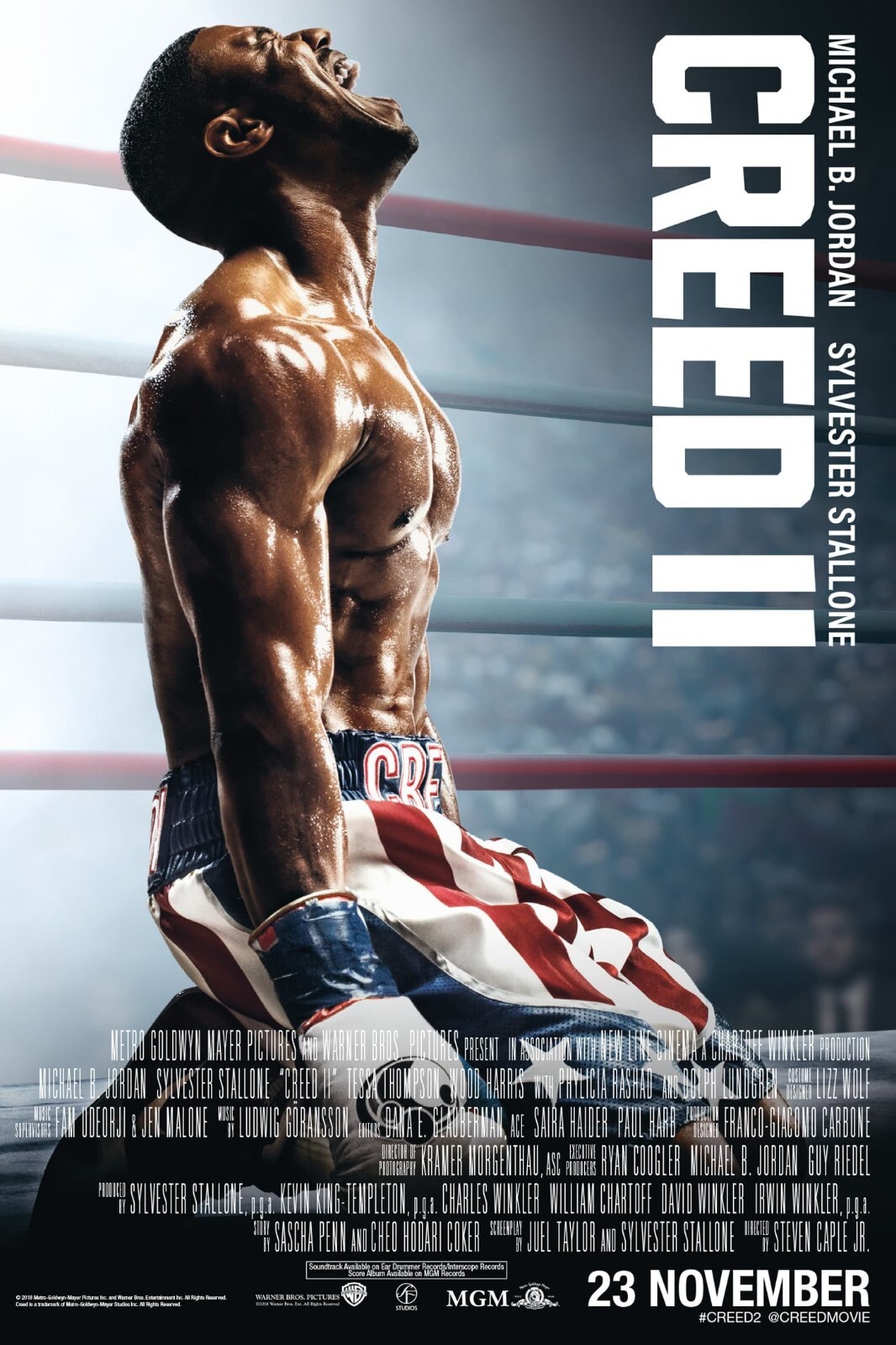 2018 Creed II Movie Poster 11X17 Rocky Balboa Apollo Adonis Bianca Boxing 🥊🛎🍿